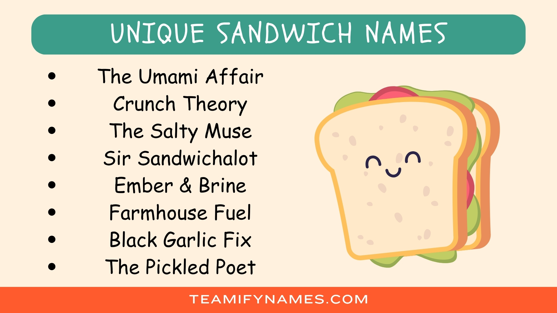 Unique Sandwich Names