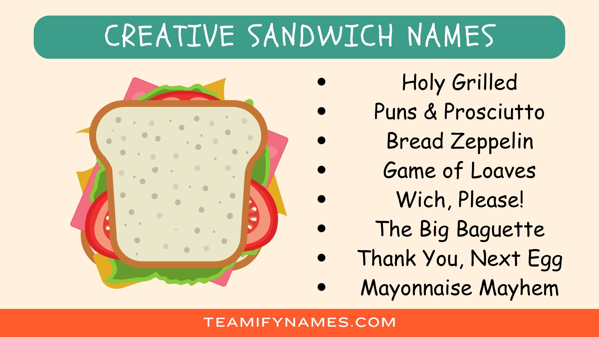 Creative Sandwich Names