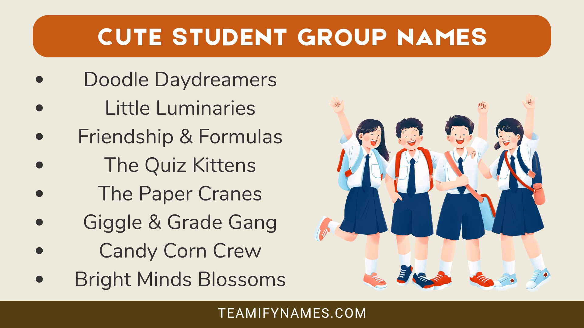 Cute Student Group Names