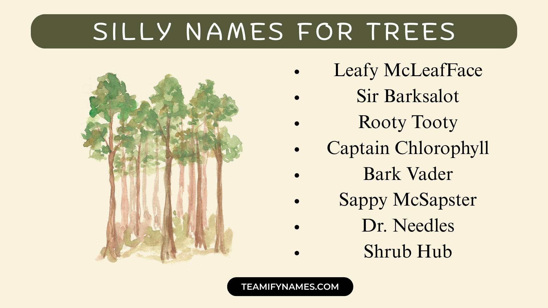 Silly Names For Trees