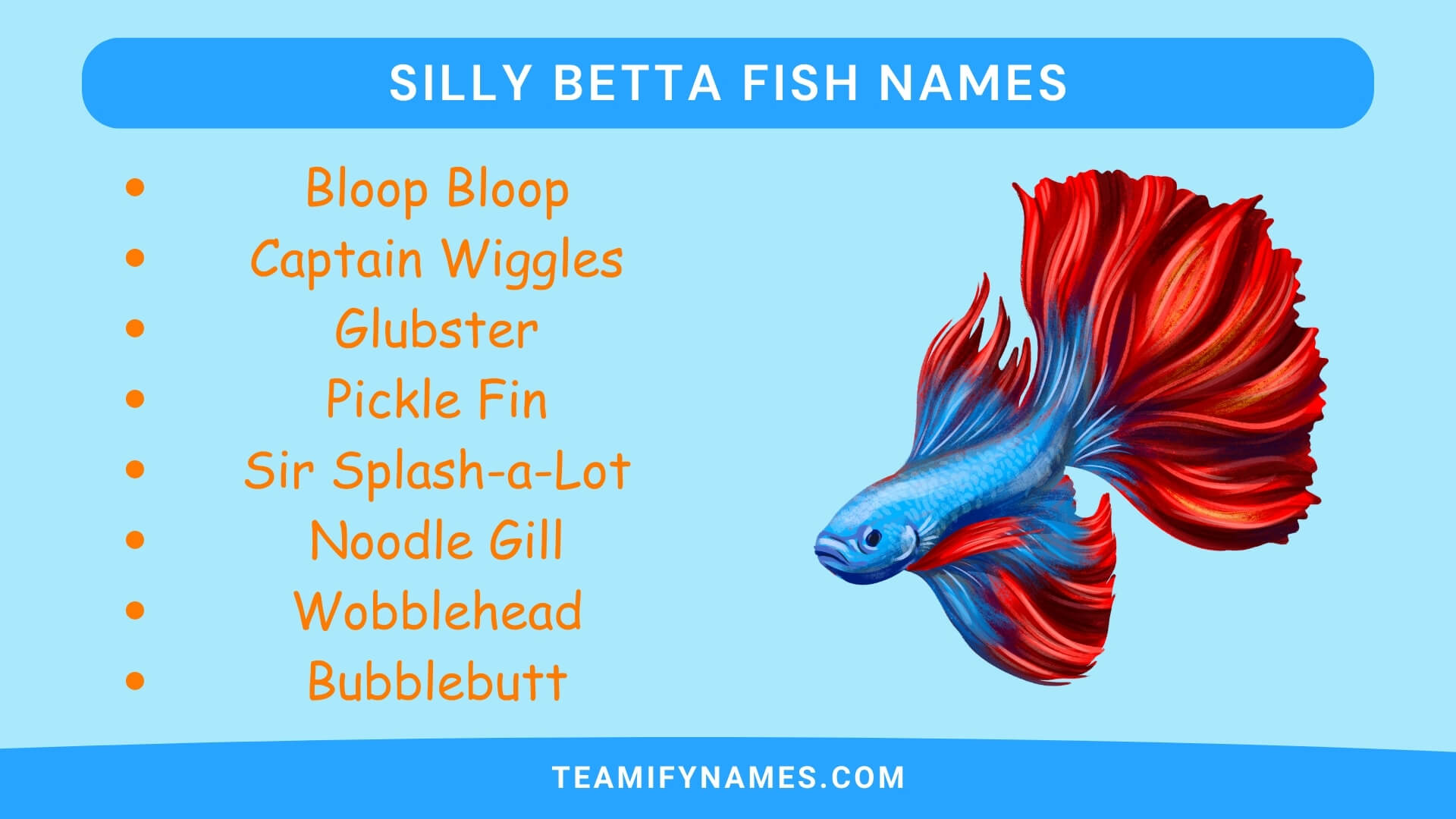 Silly Betta Fish Names