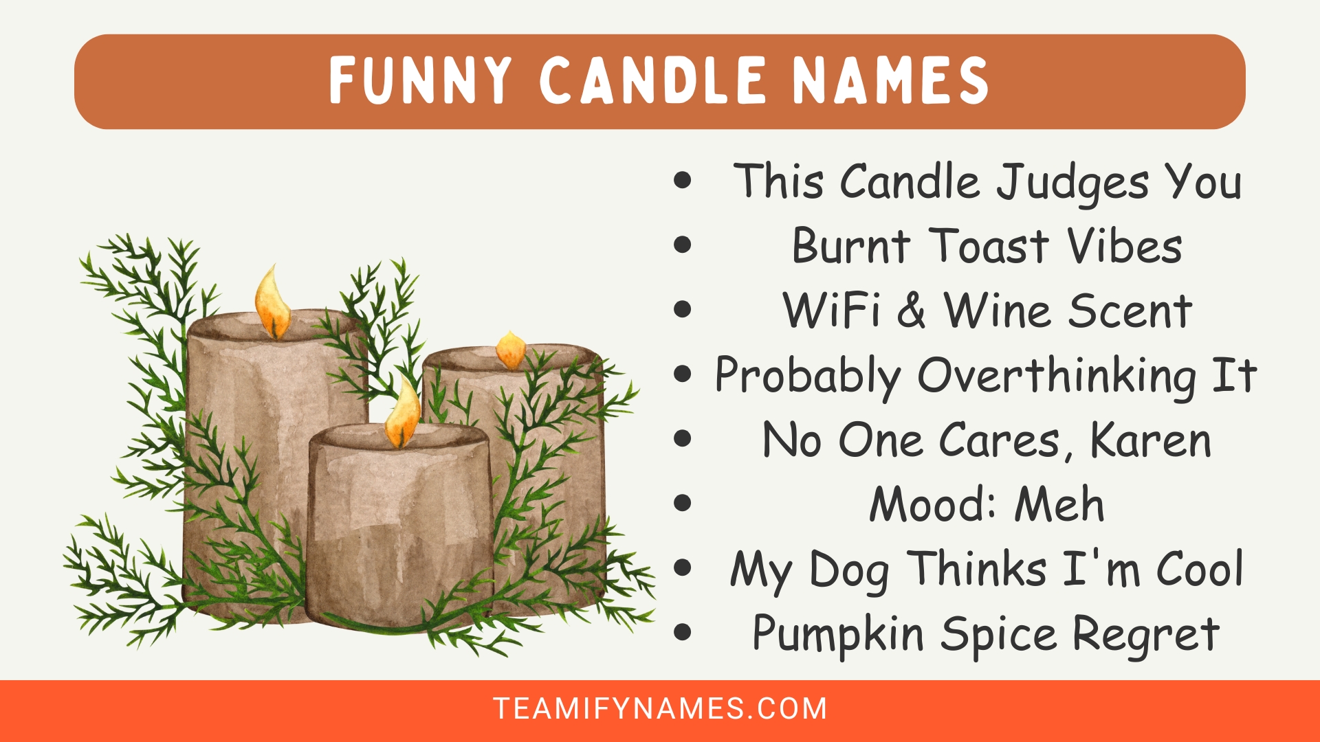 Funny Candle Names