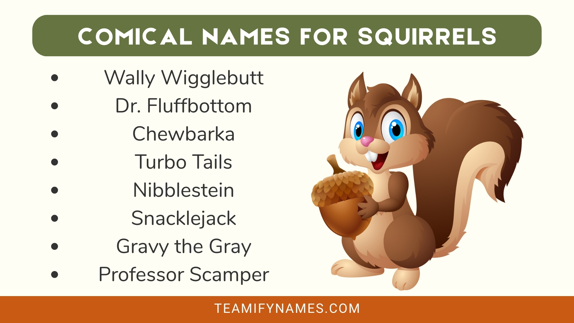 Comical Names for Squirrels
