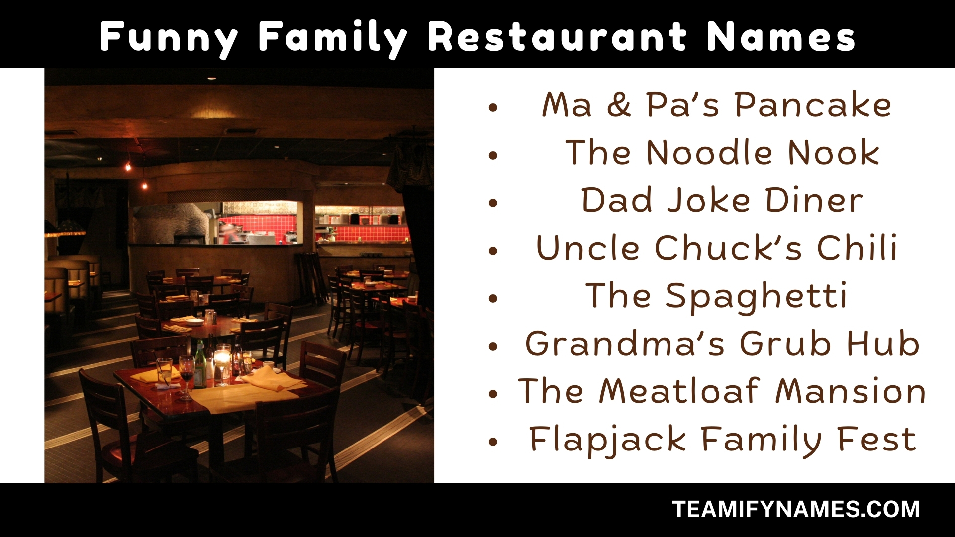 Funny Family Restaurant Names