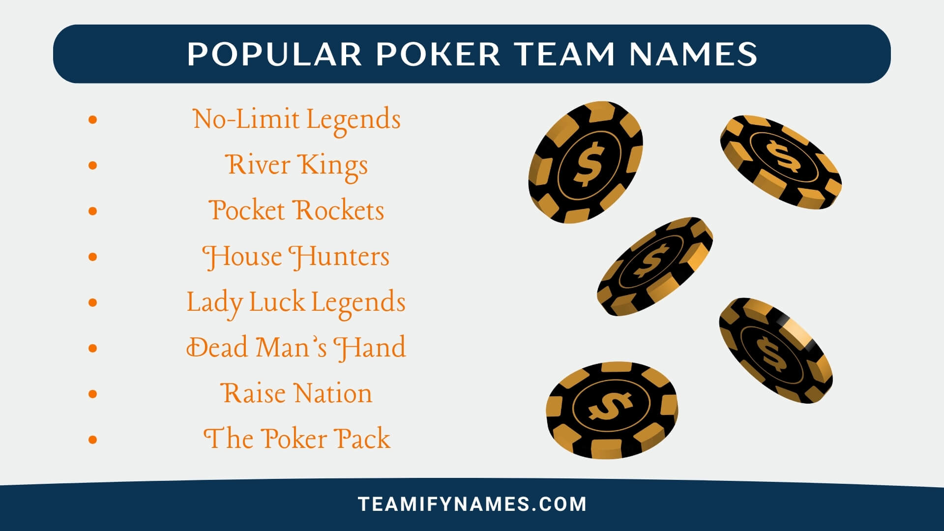 Popular Poker Team Names