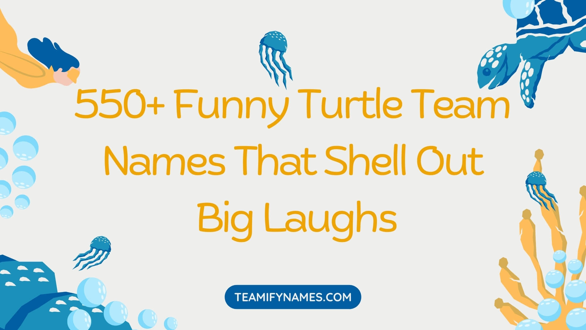 550+ Funny Turtle Team Names That Shell Out Big Laughs