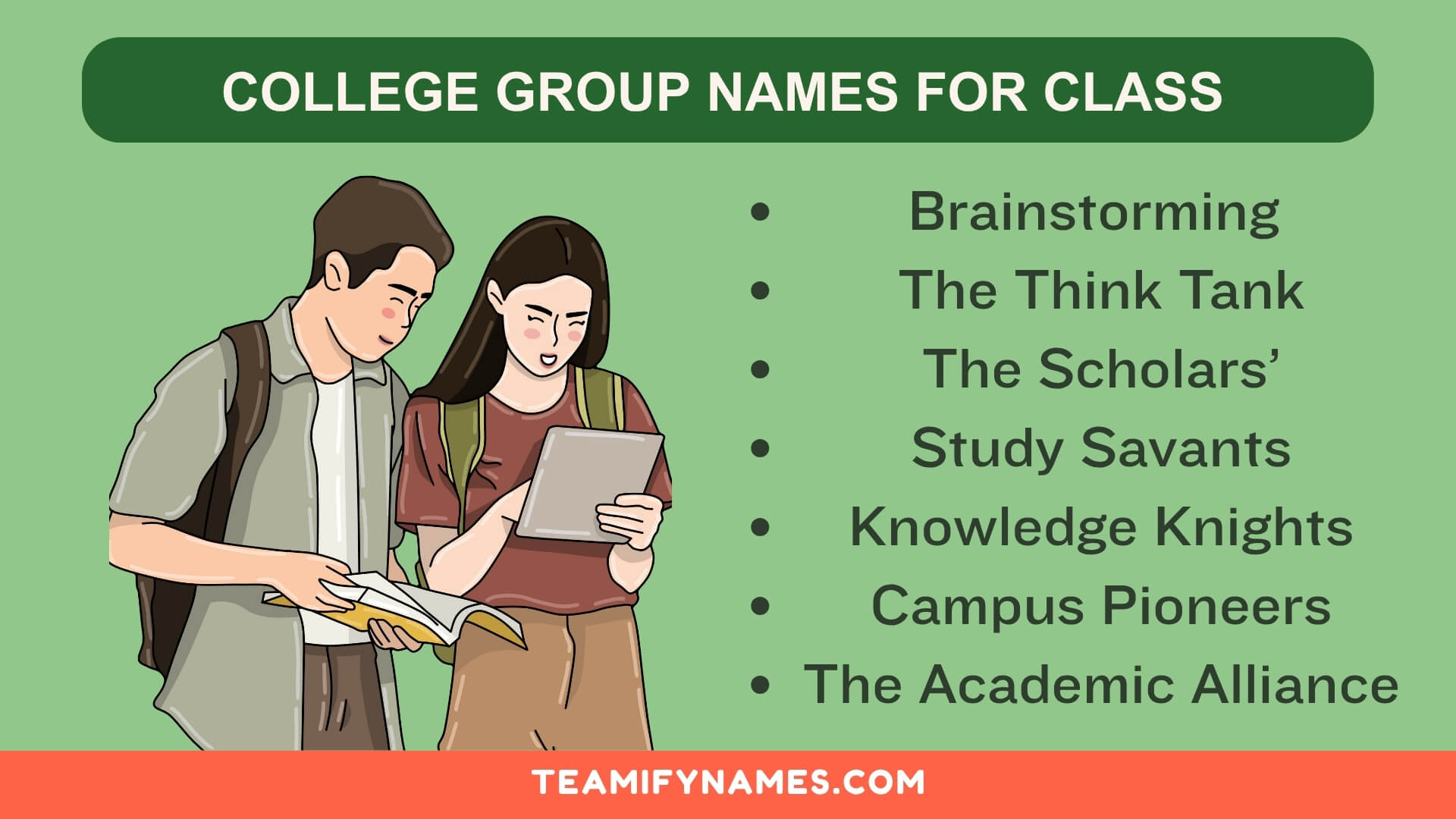 College Group Names For Class