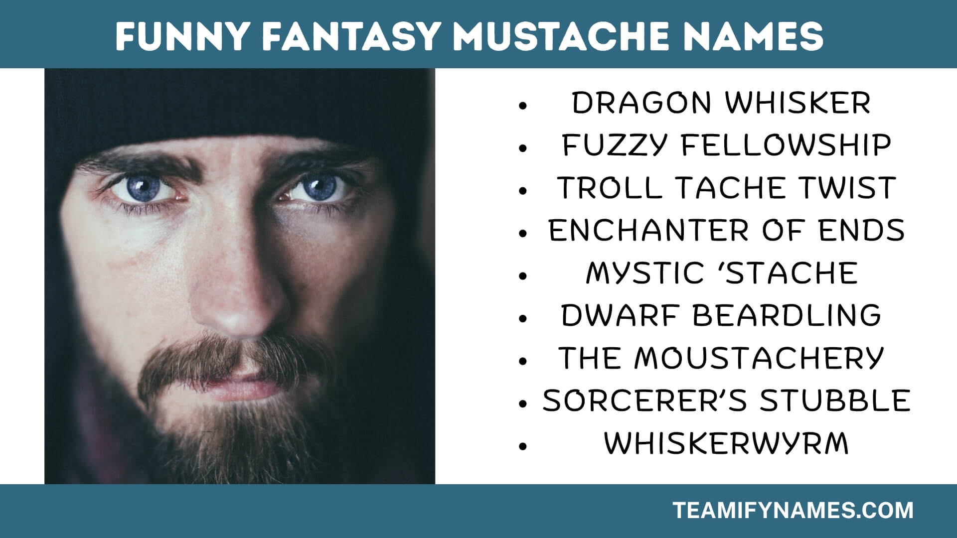 Funny Fantasy Mustache Names