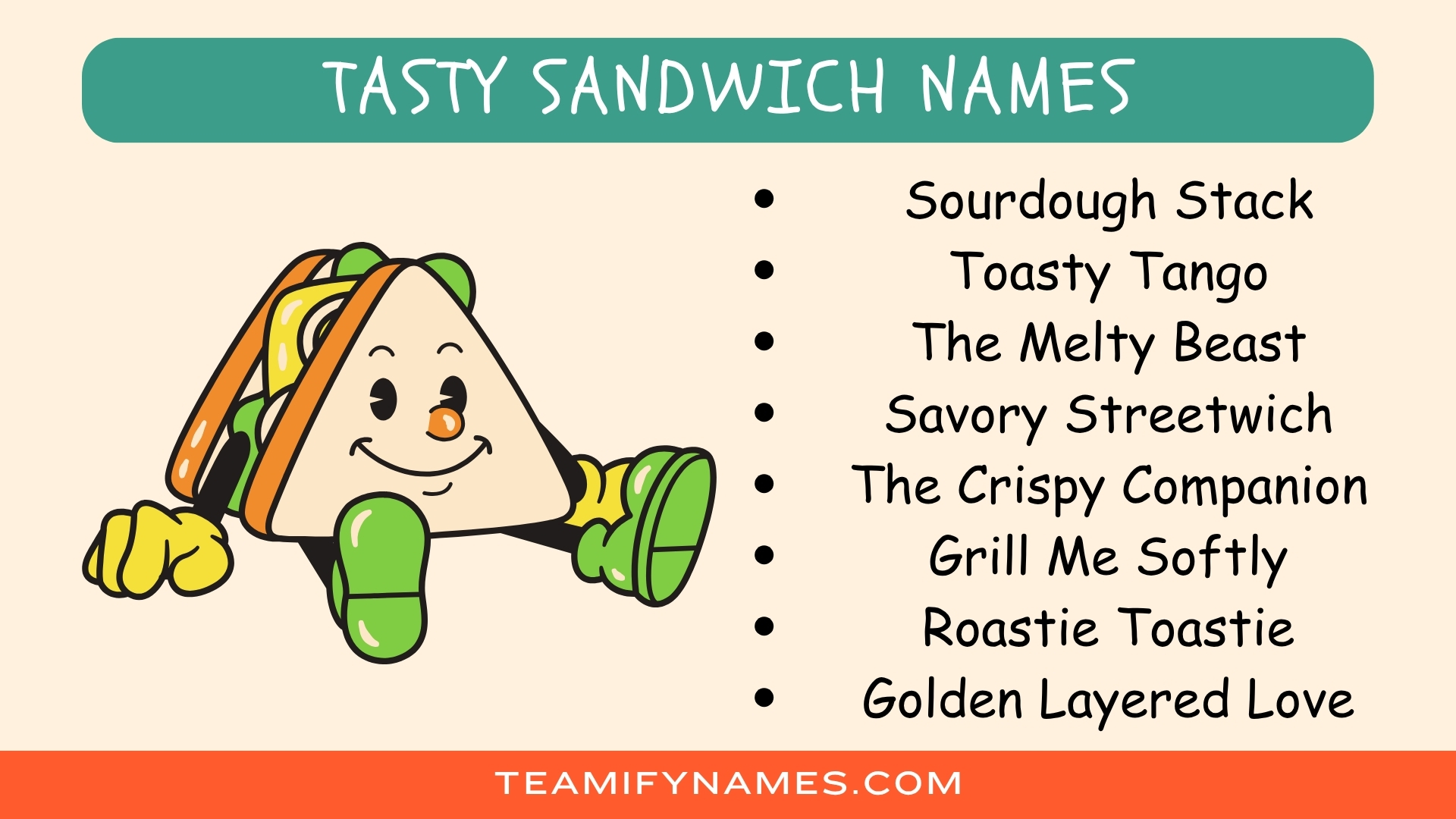 Tasty Sandwich Names