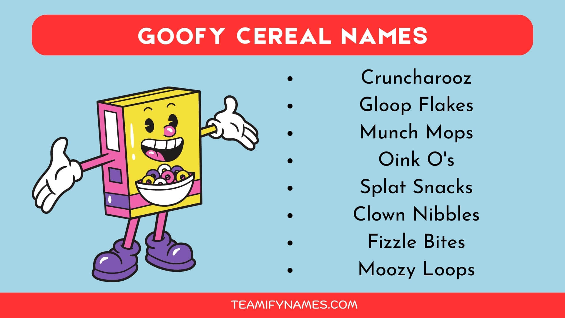 Goofy Cereal Names