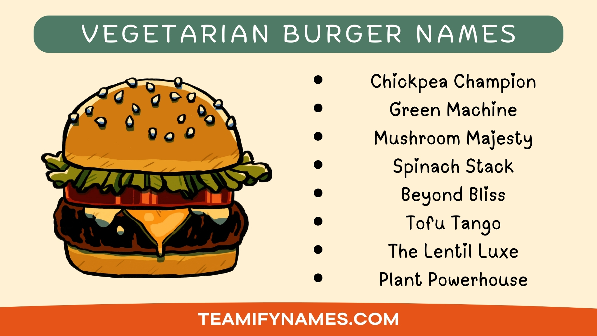 Vegetarian Burger Names