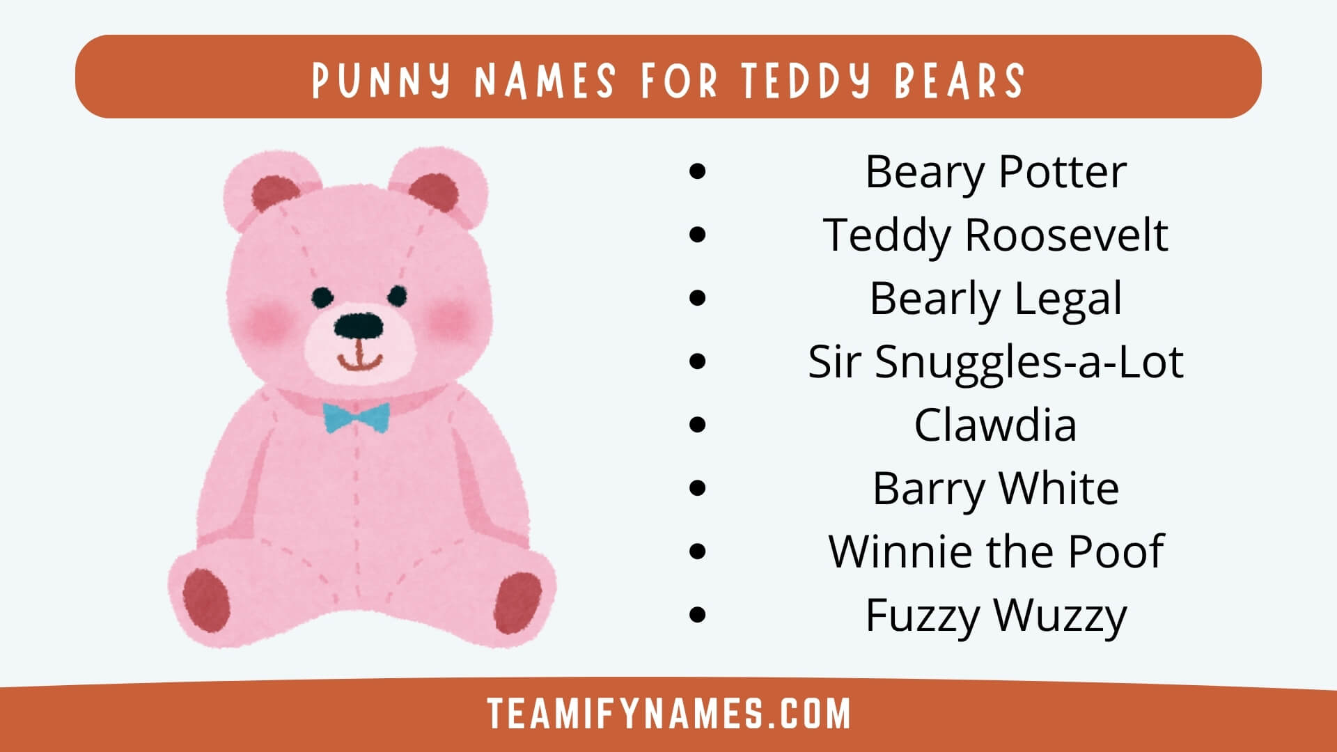 Punny Names for Teddy Bears