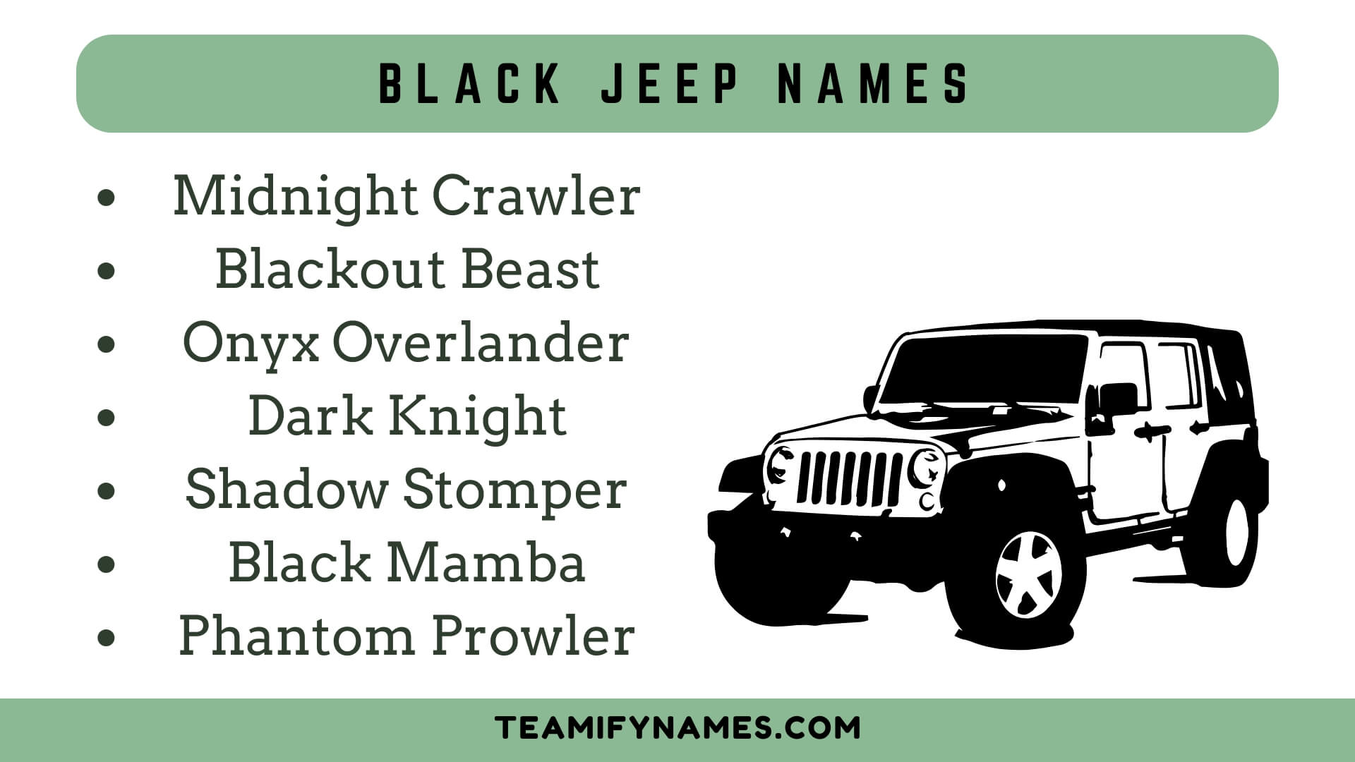 Black Jeep Names