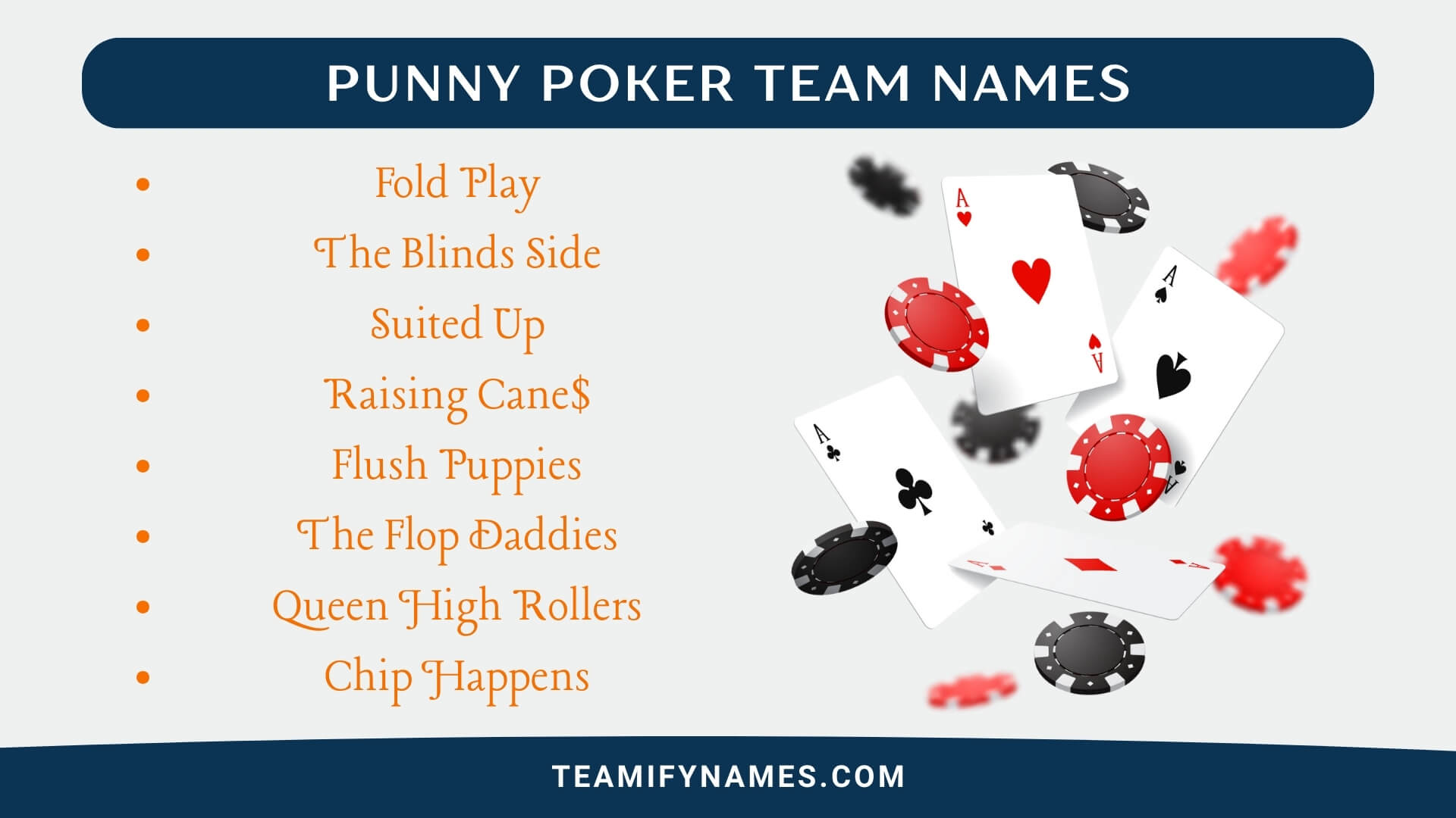 Punny Poker Team Names