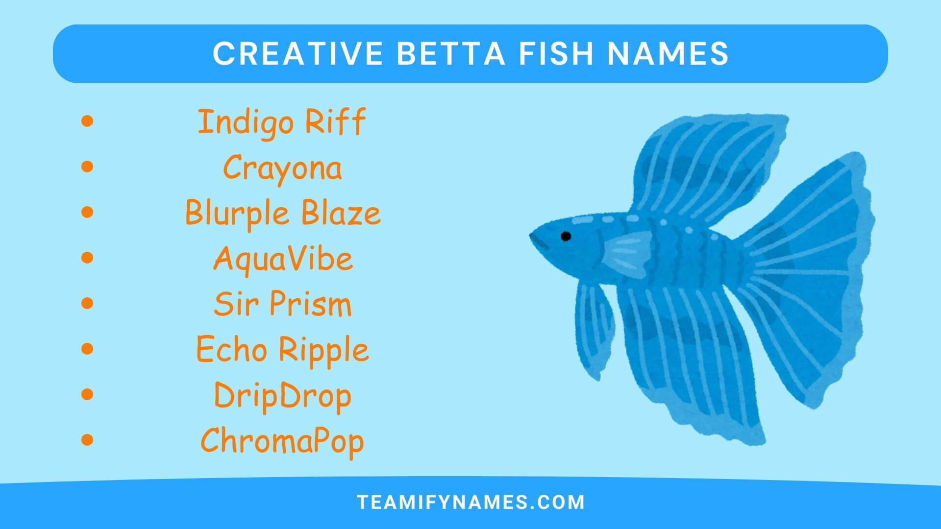 Creative Betta Fish Names