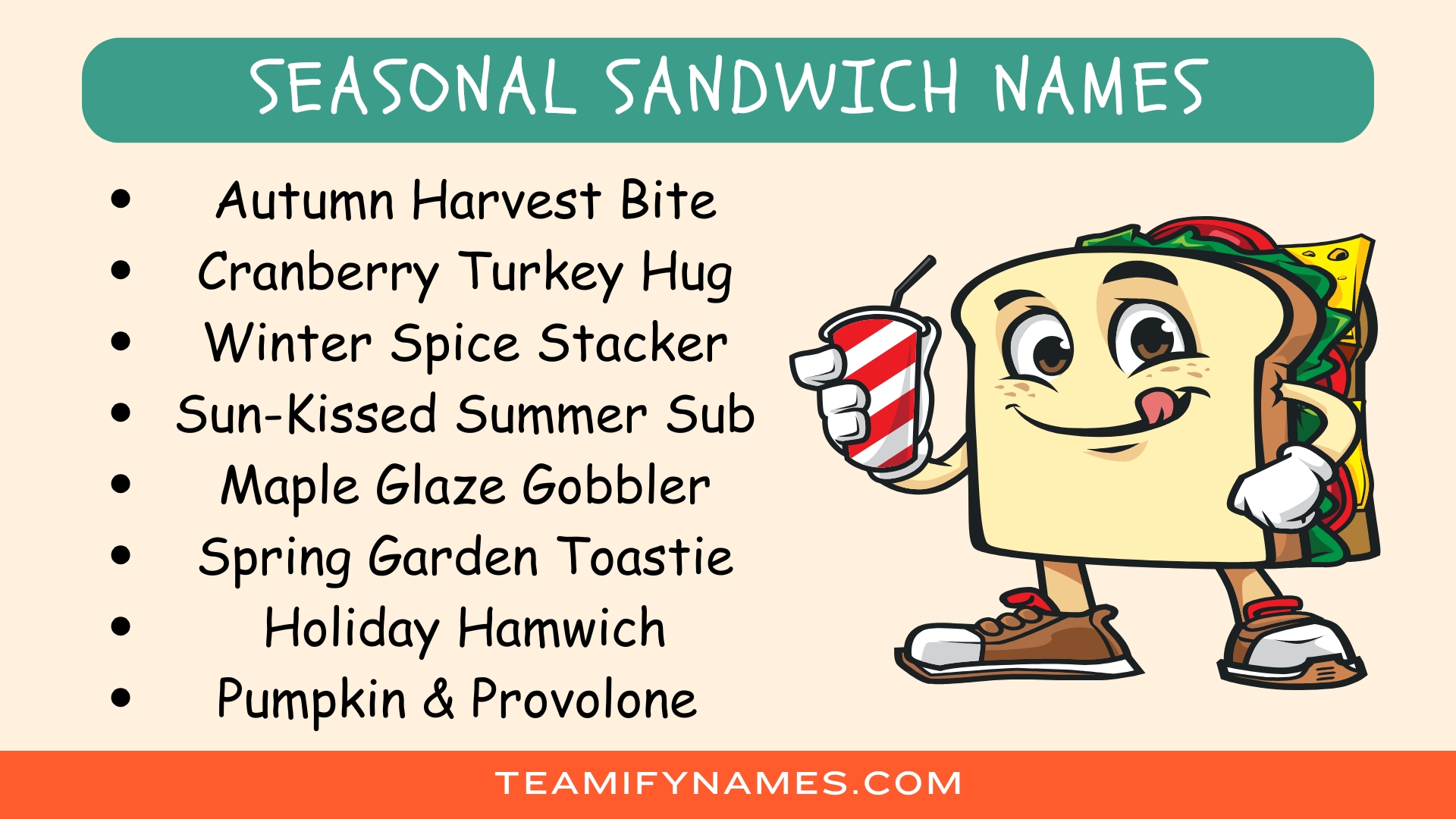 Seasonal Sandwich Names