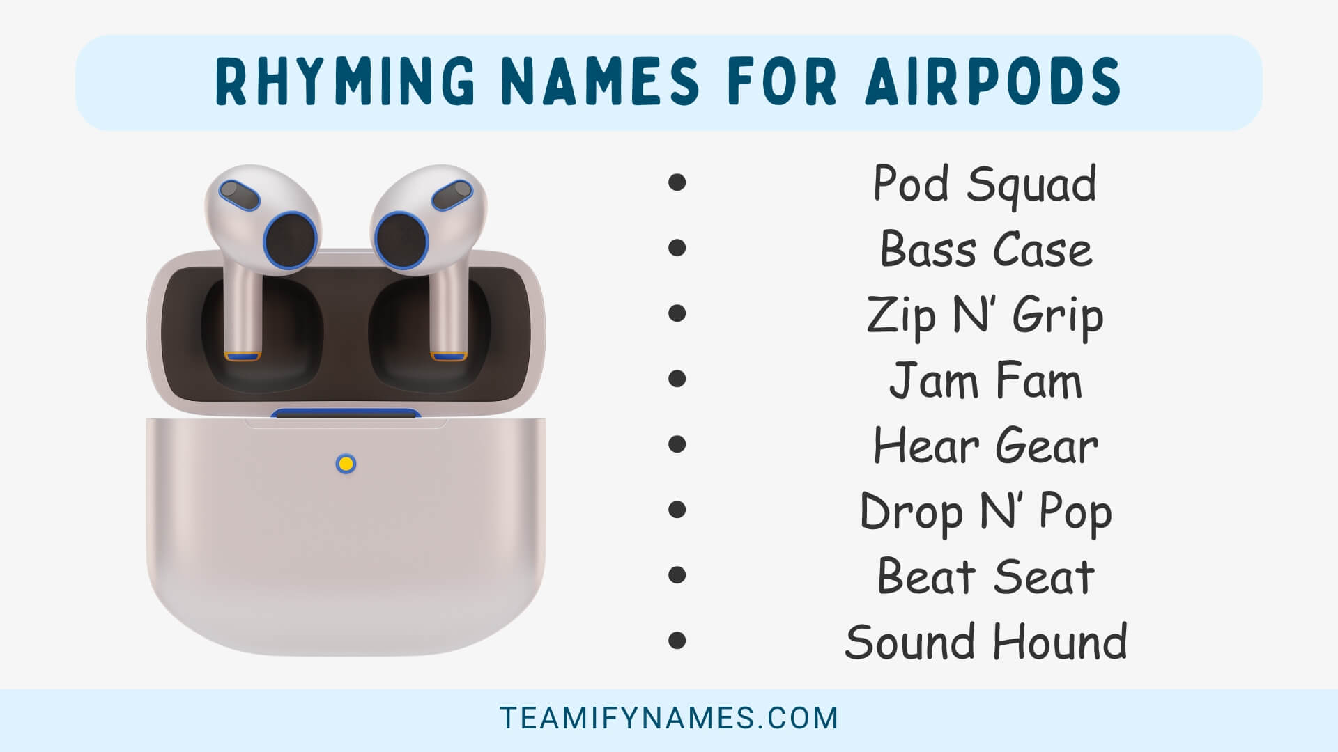 Rhyming Names For Airpods