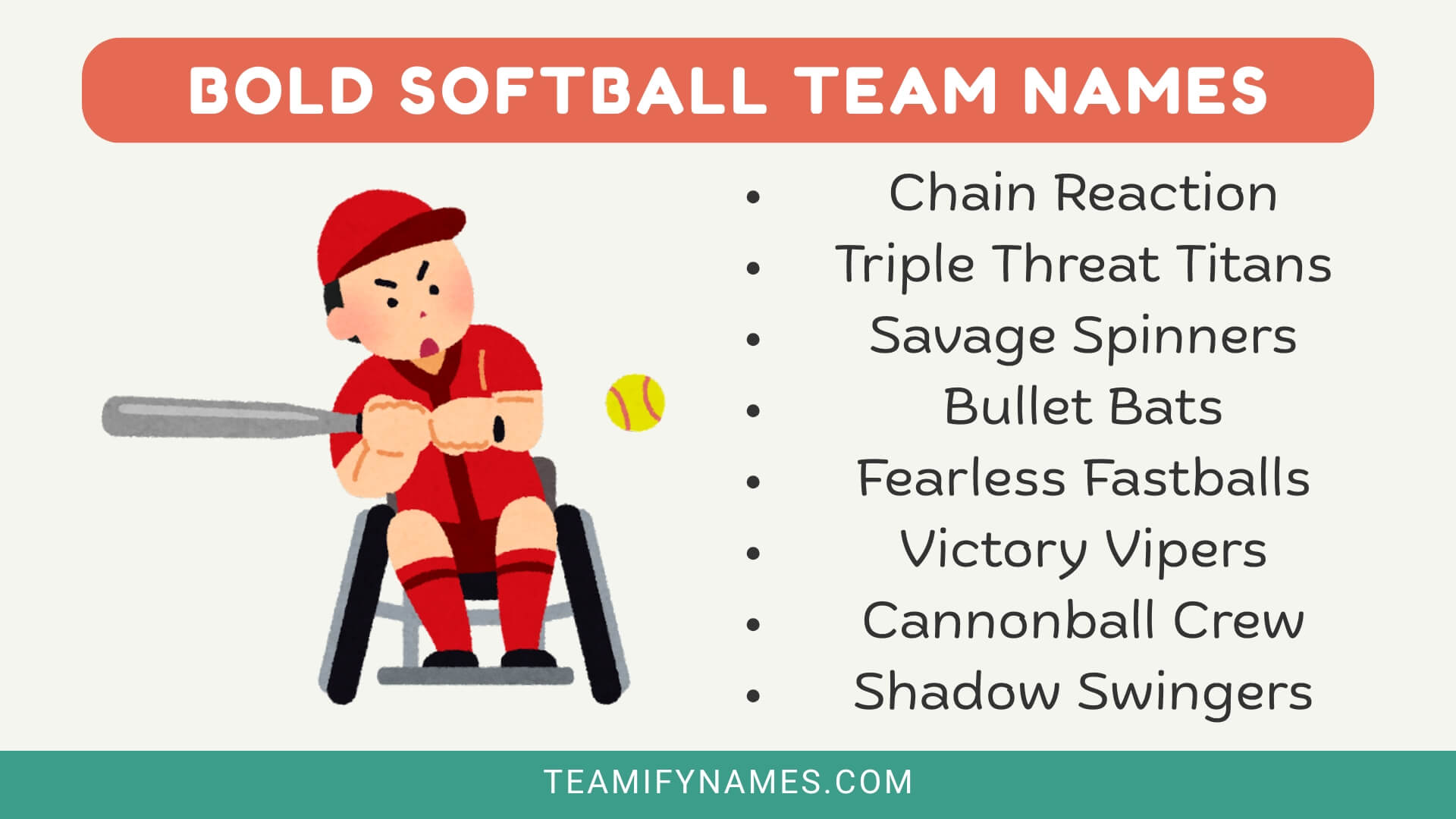 Bold Softball Team Names