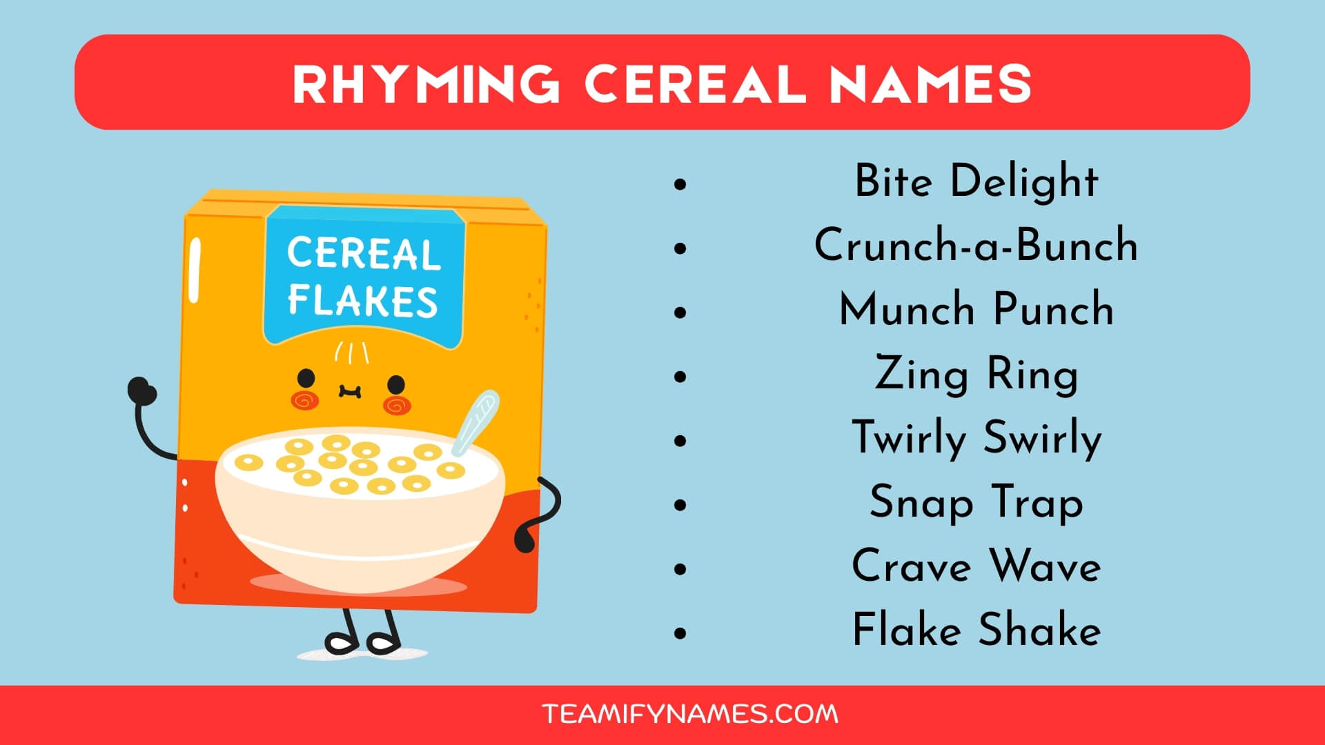 Rhyming Cereal Names