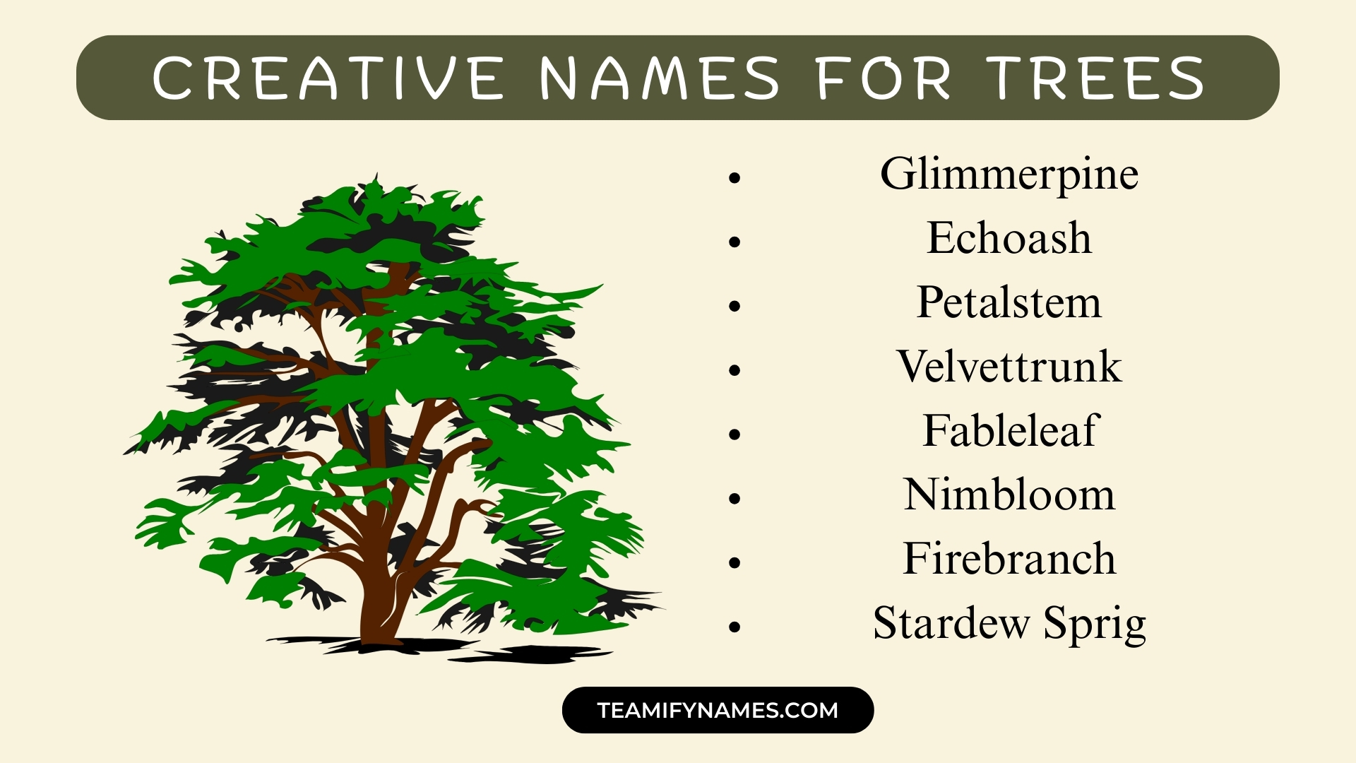Creative Names For Trees
