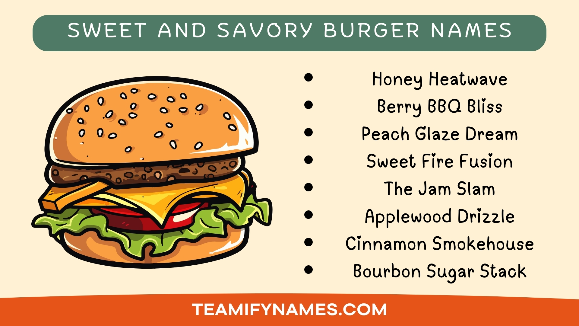Sweet and Savory Burger Names
