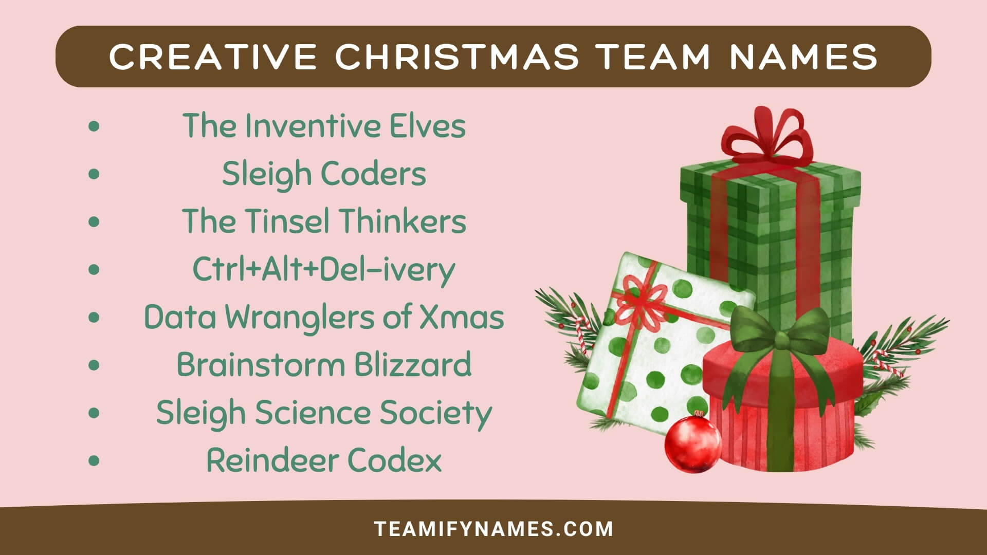 Creative Christmas Team Names