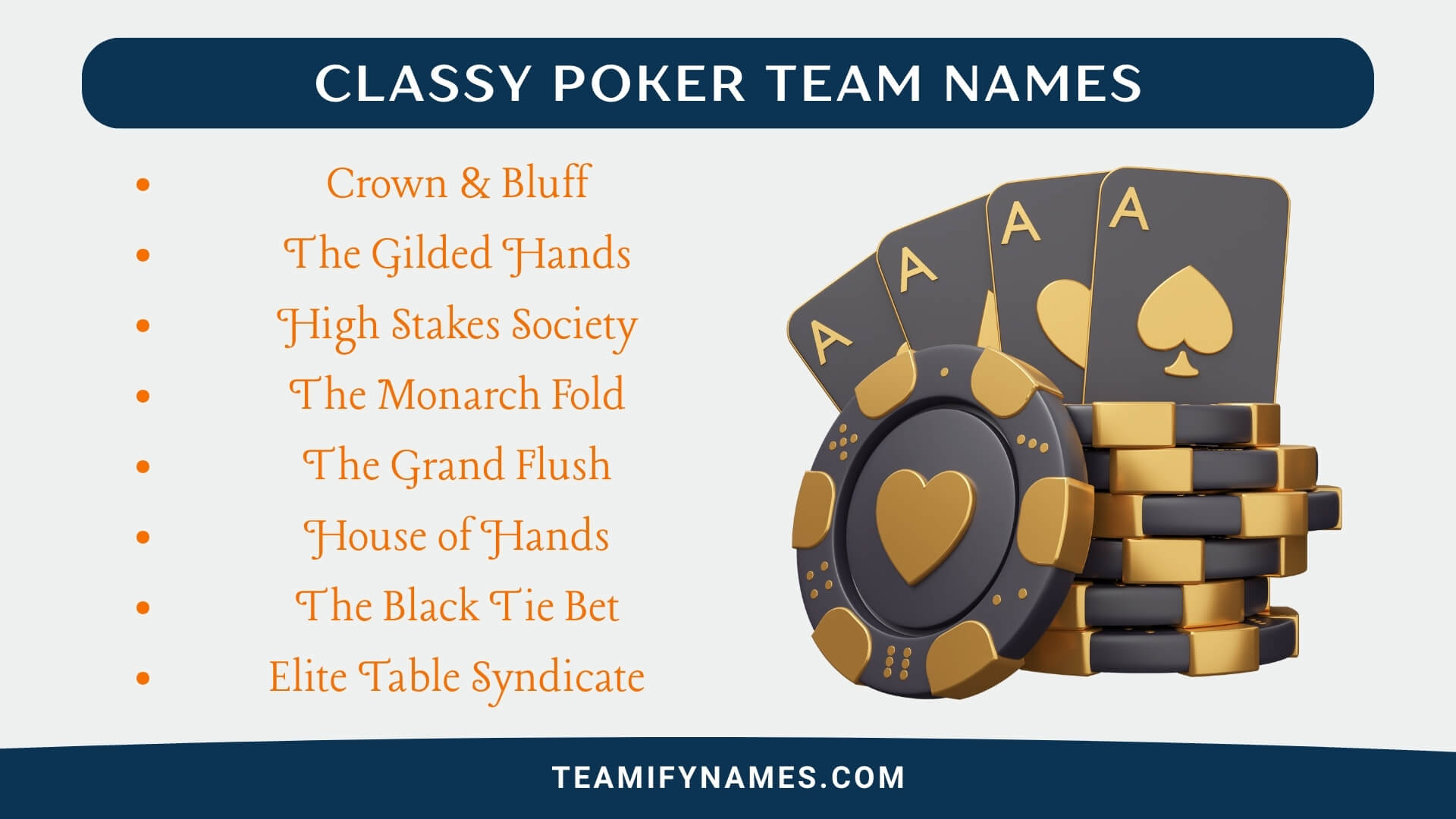 Classy Poker Team Names