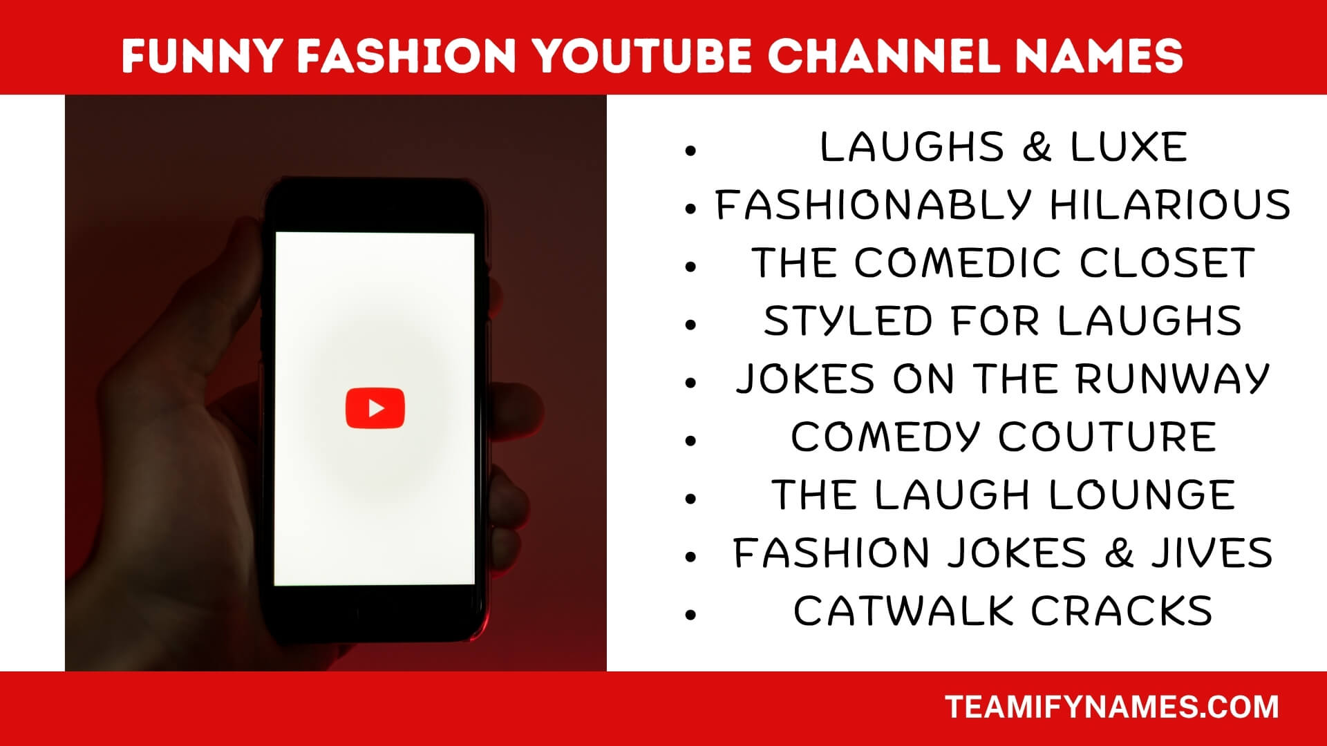Funny Fashion YouTube Channel Names 