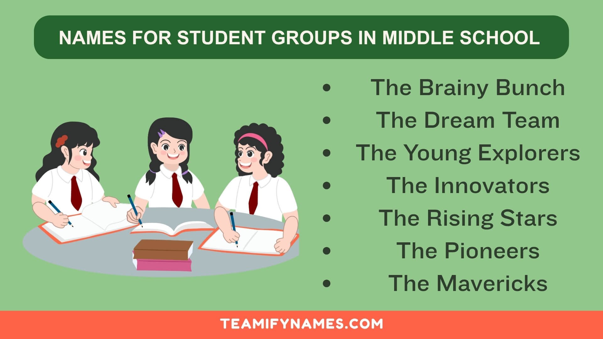 Names For Student Groups In Middle School