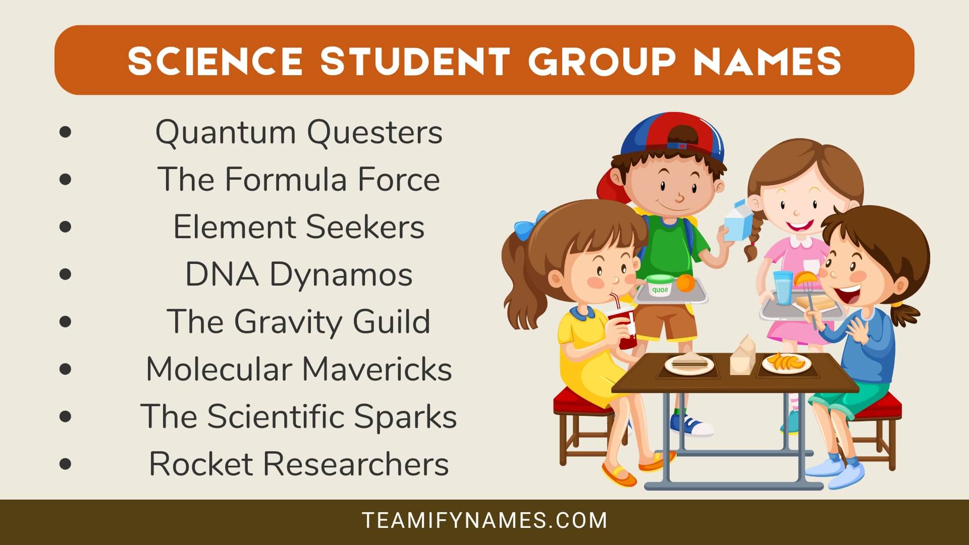 Science Student Group Names