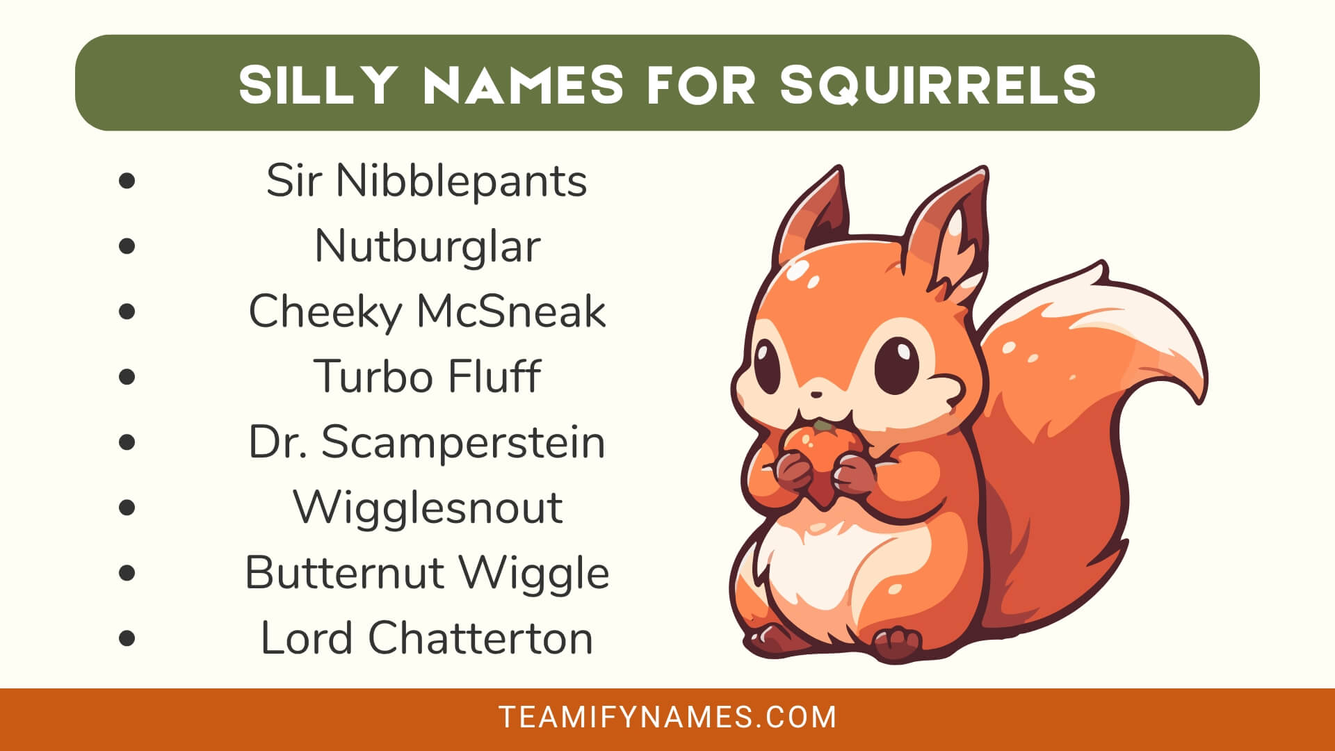 Silly Names for Squirrels