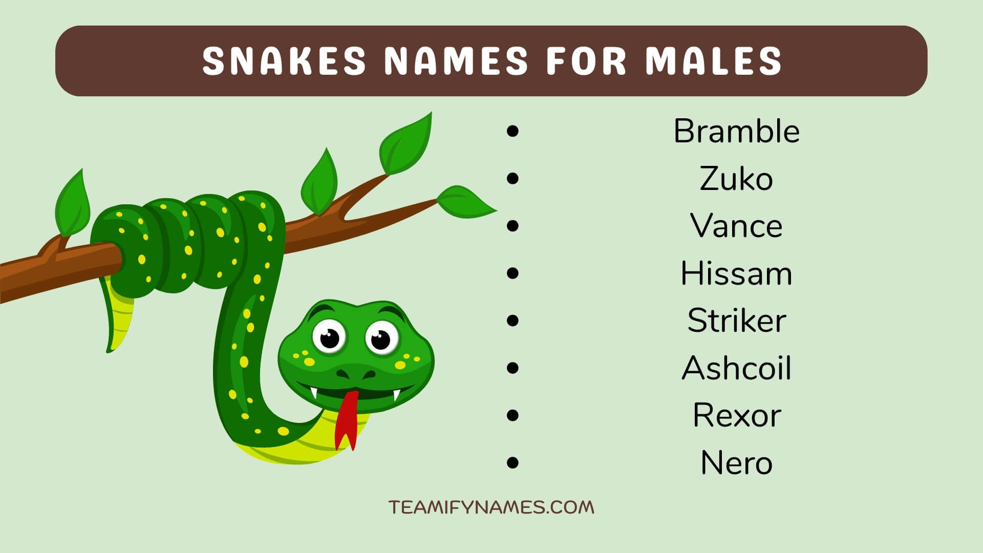Snakes Names For Males