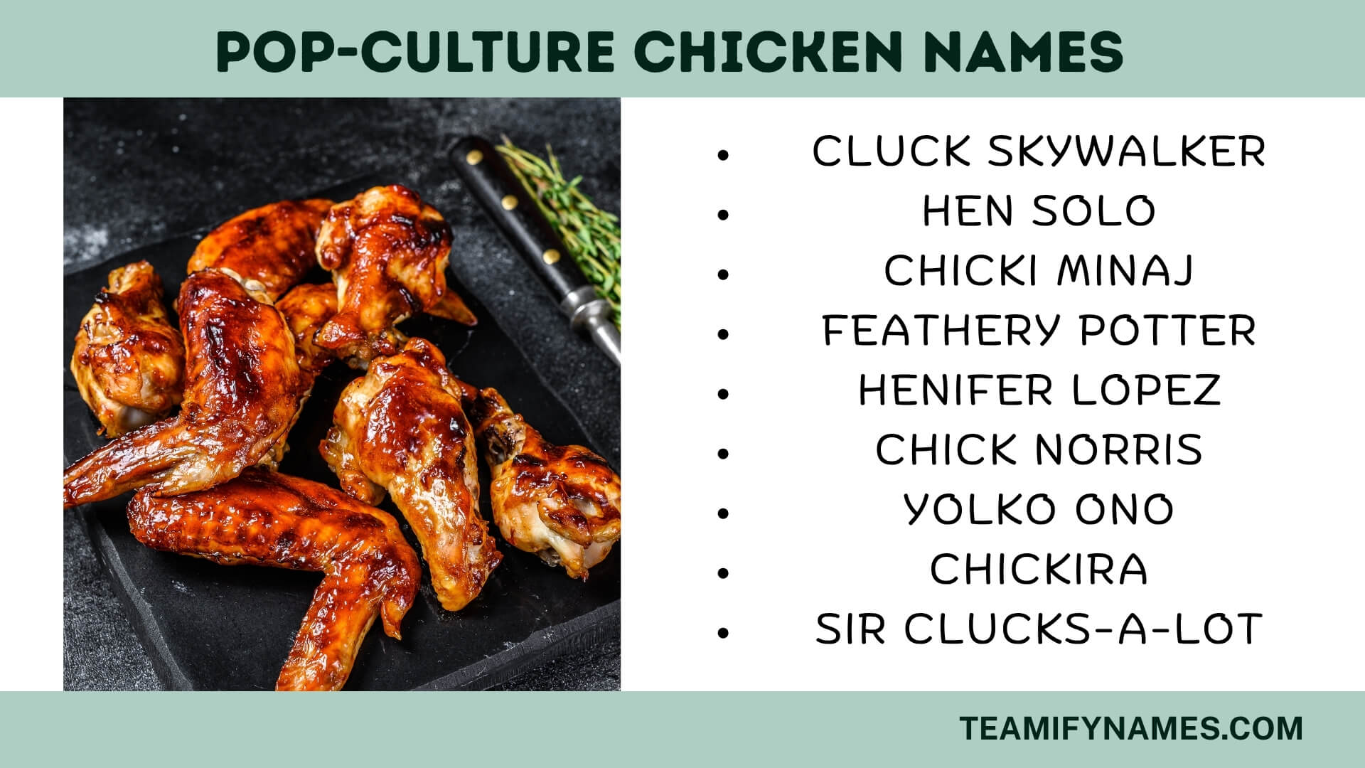 Pop-Culture Chicken Names