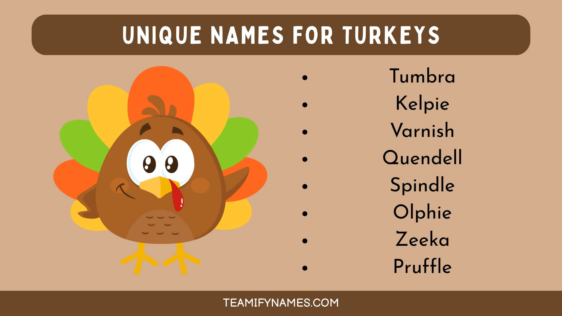 Unique Names For Turkeys