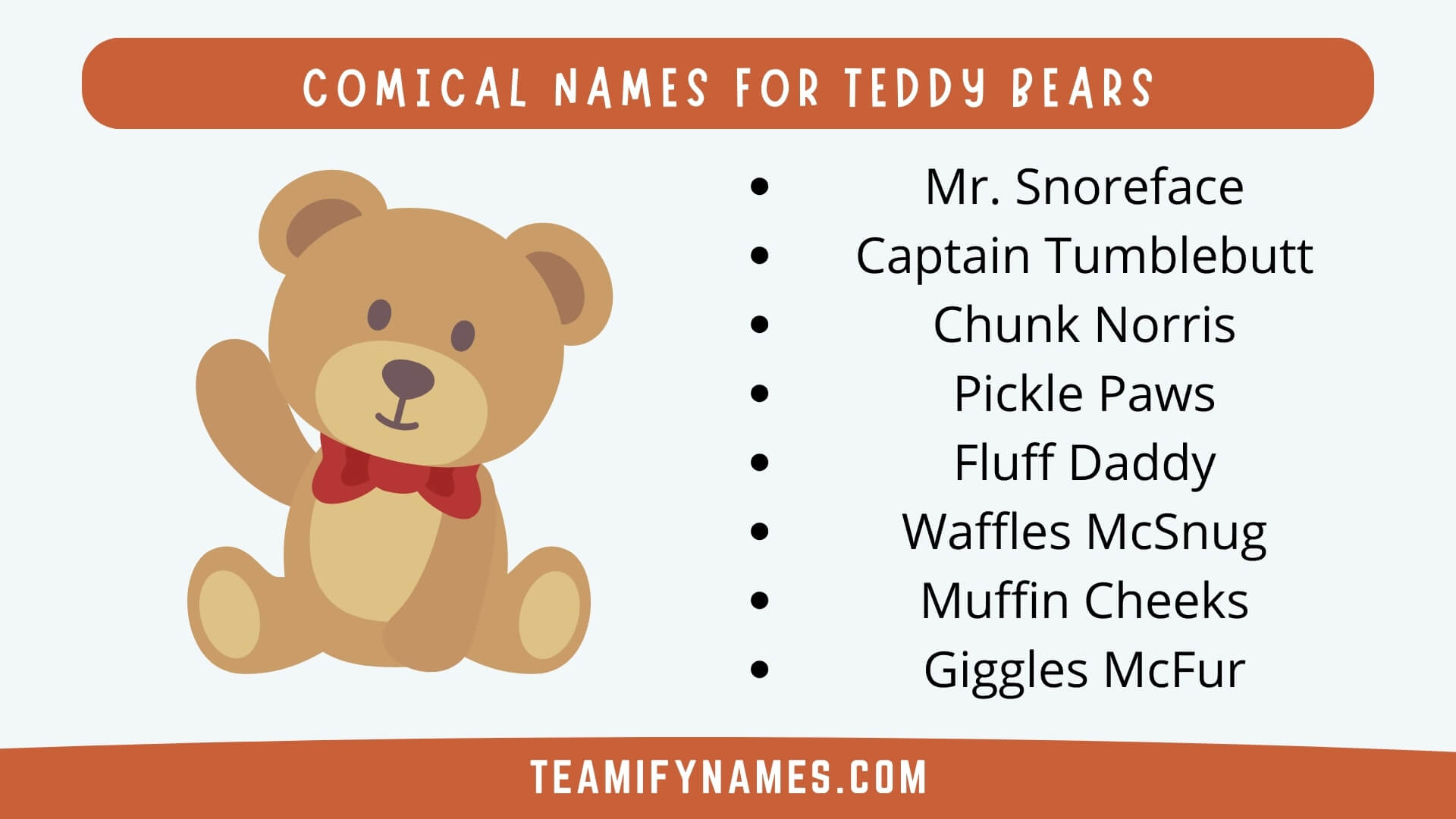 Comical Names for Teddy Bears