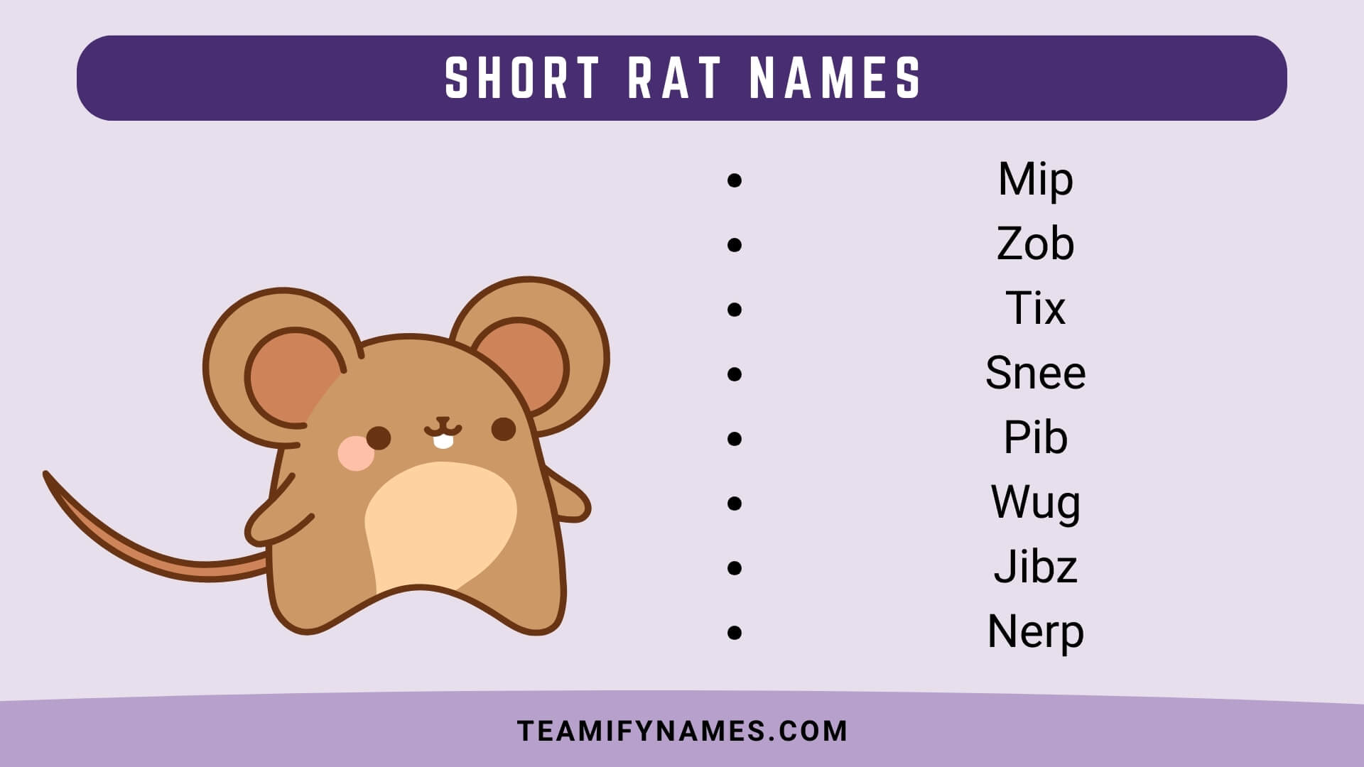 Short Rat Names