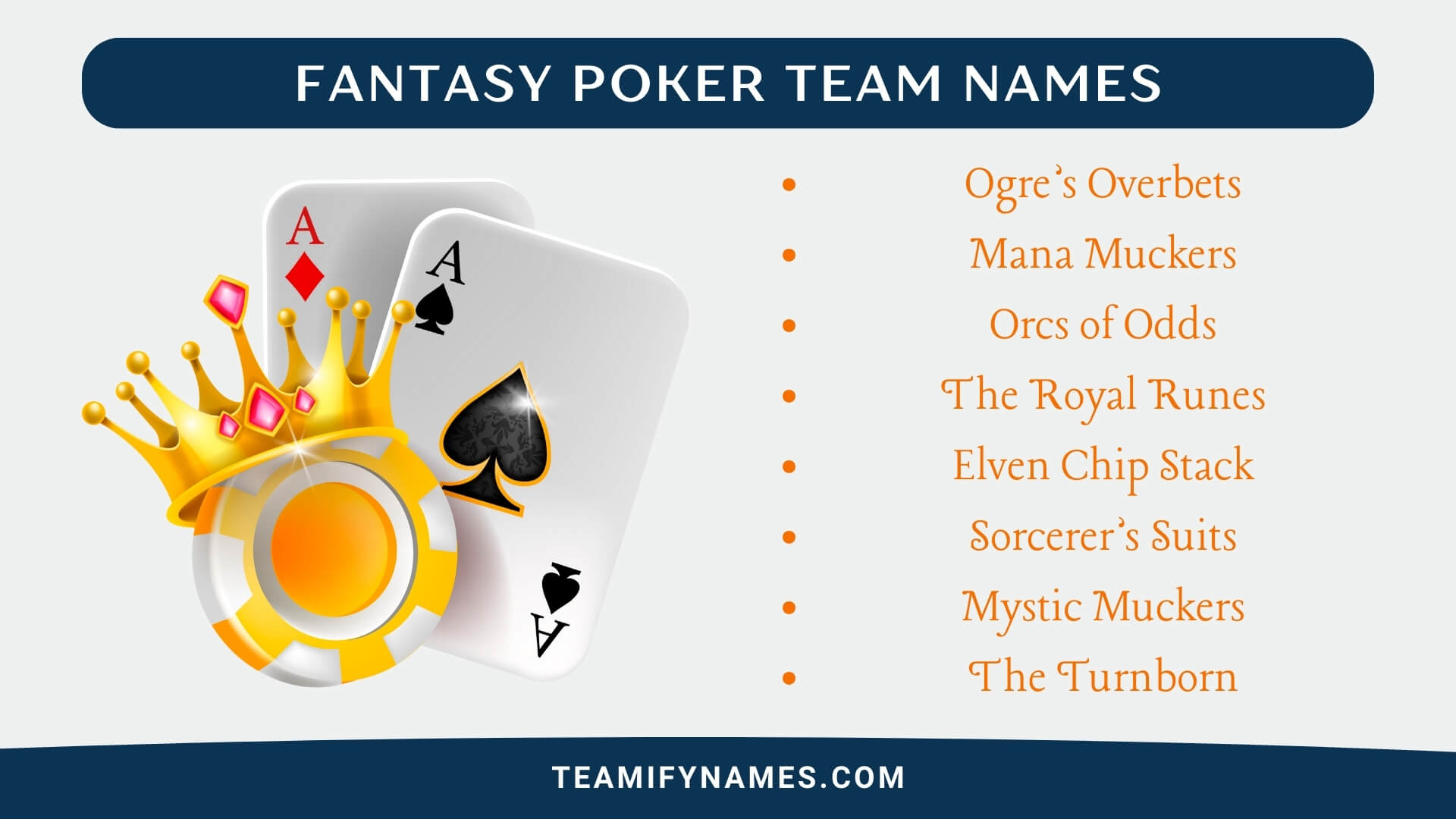 Fantasy Poker Team Names