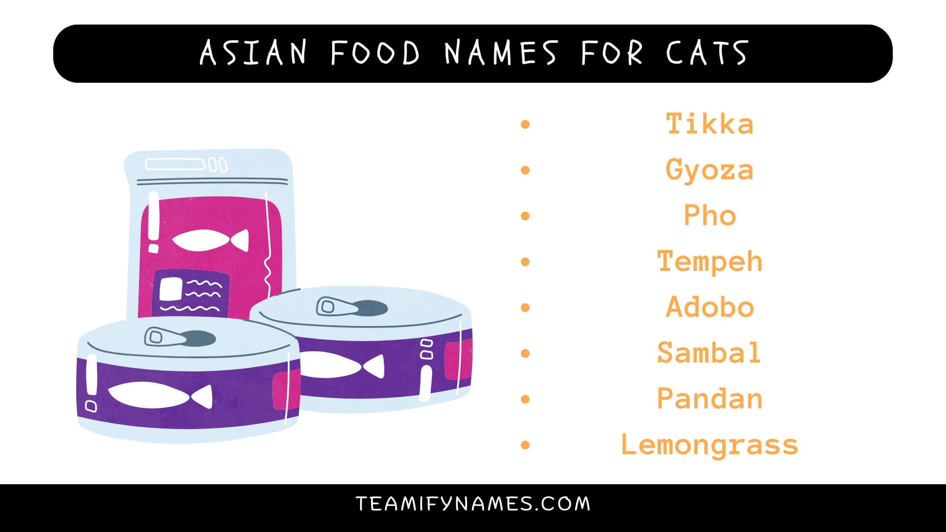 Asian Food Names for Cats