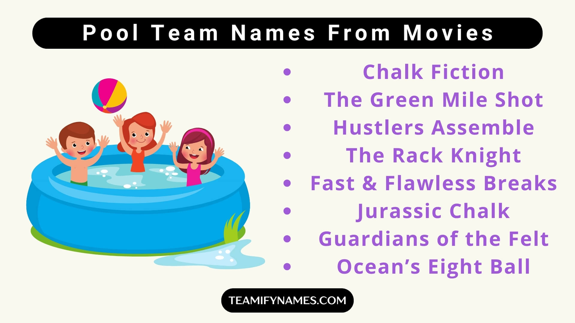 Pool Team Names From Movies
