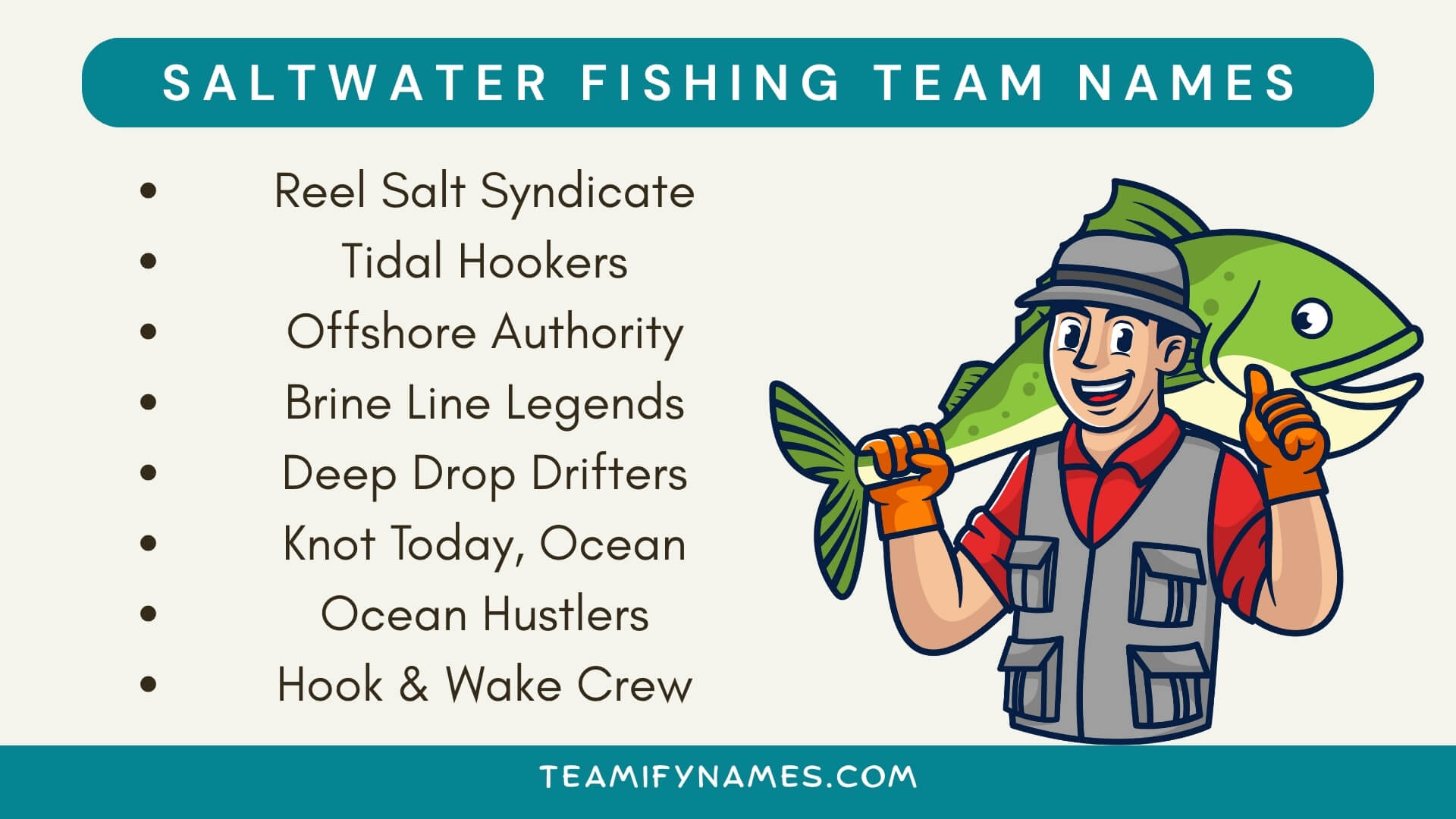 Saltwater Fishing Team Names