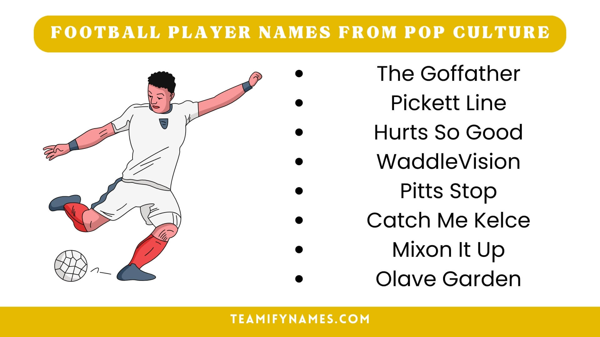 Football Player Names From Pop Culture