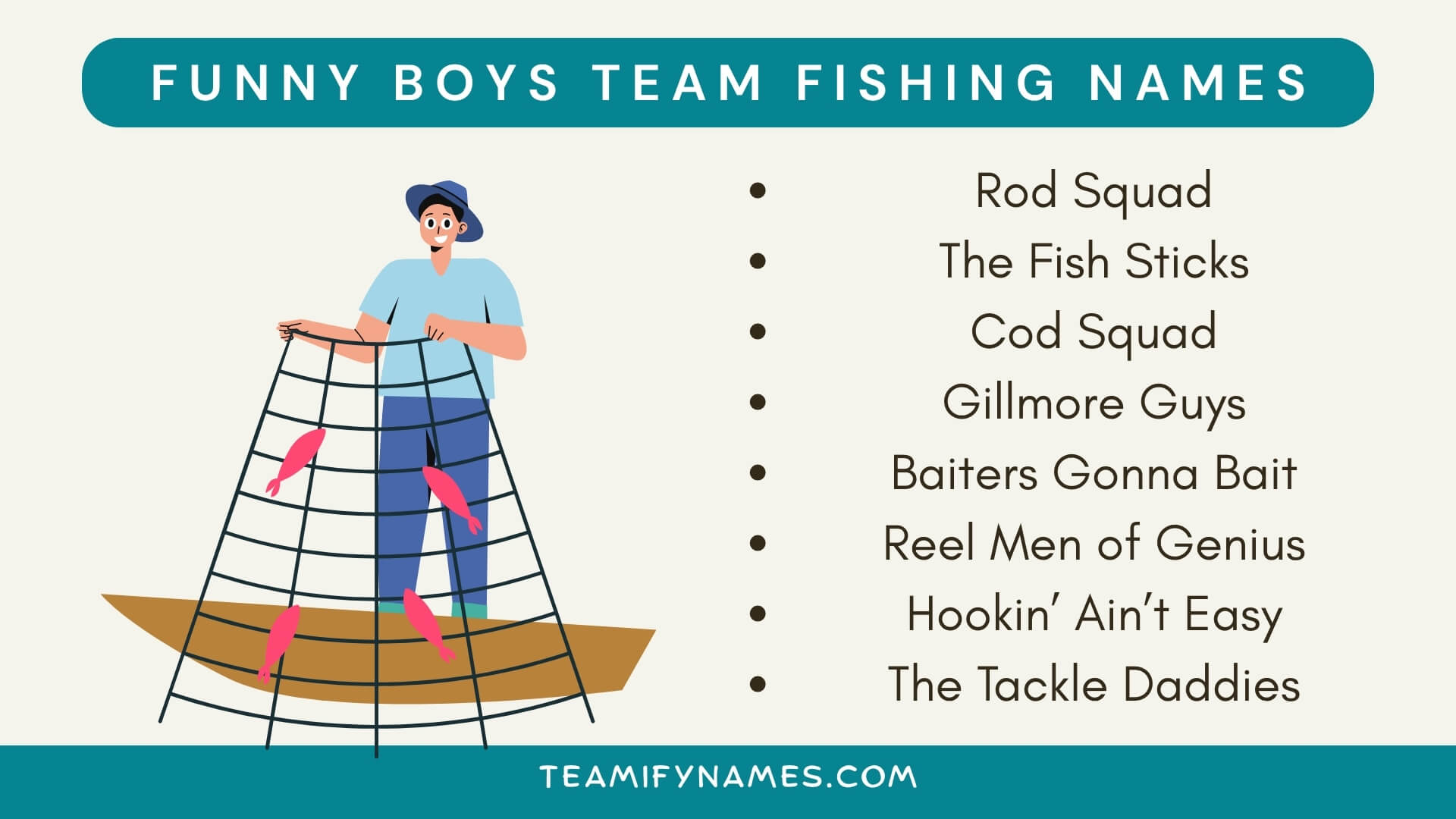 Funny Boys Team Fishing Names