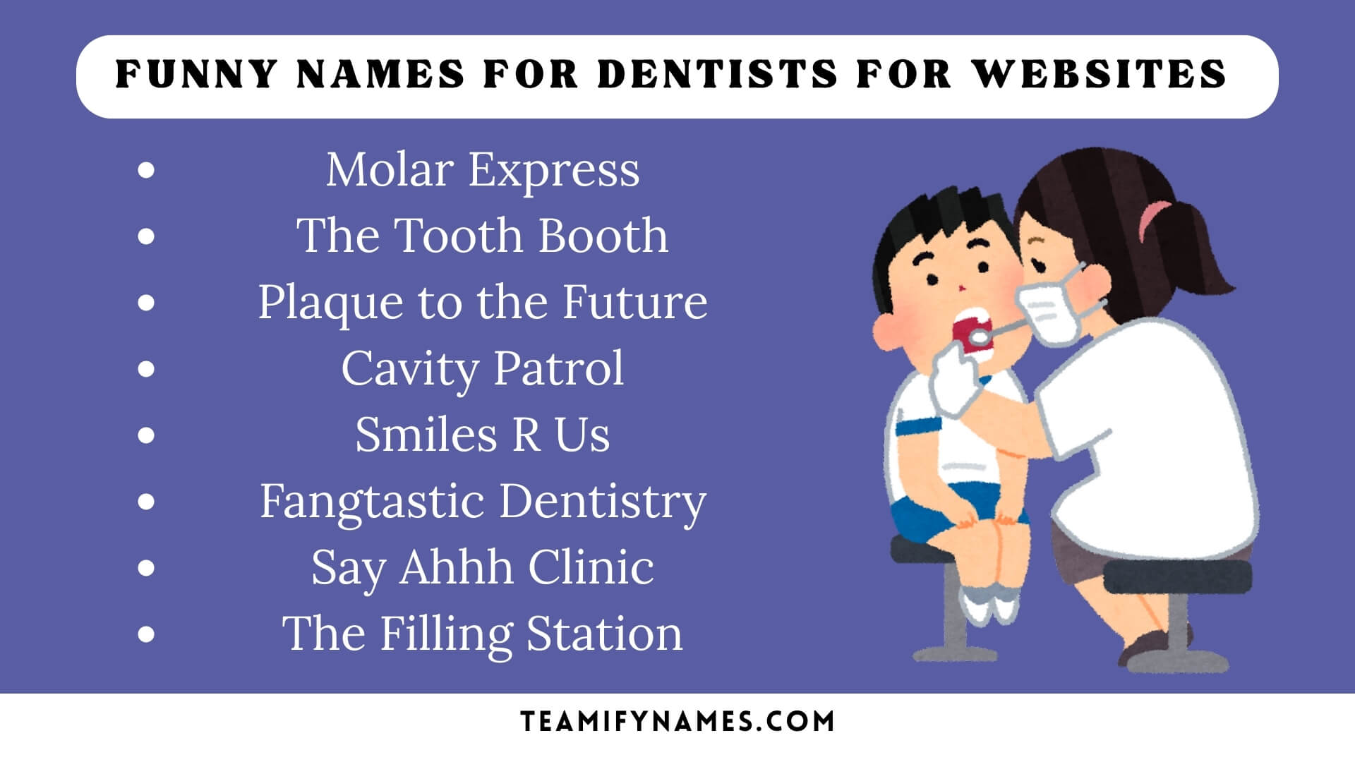Funny Names For Dentists for Websites 