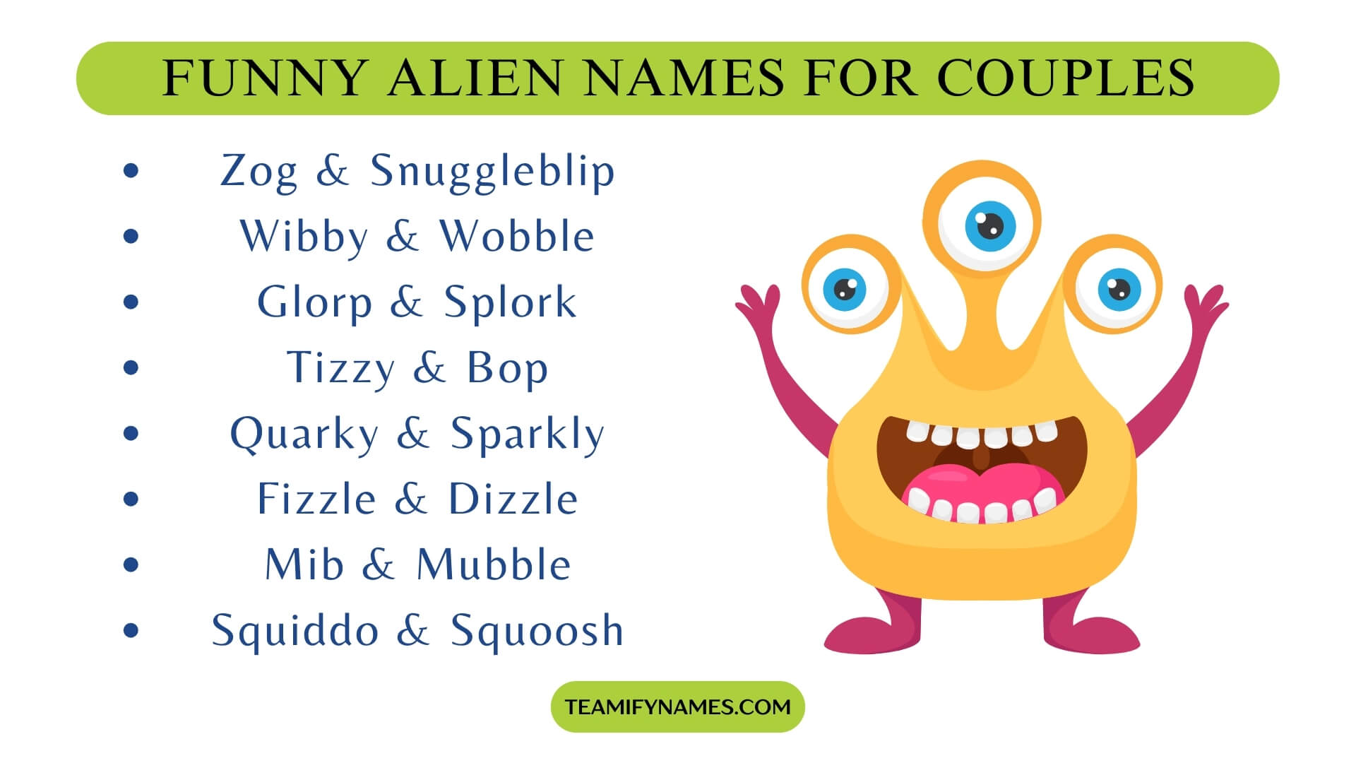 Funny Alien Names for Couples