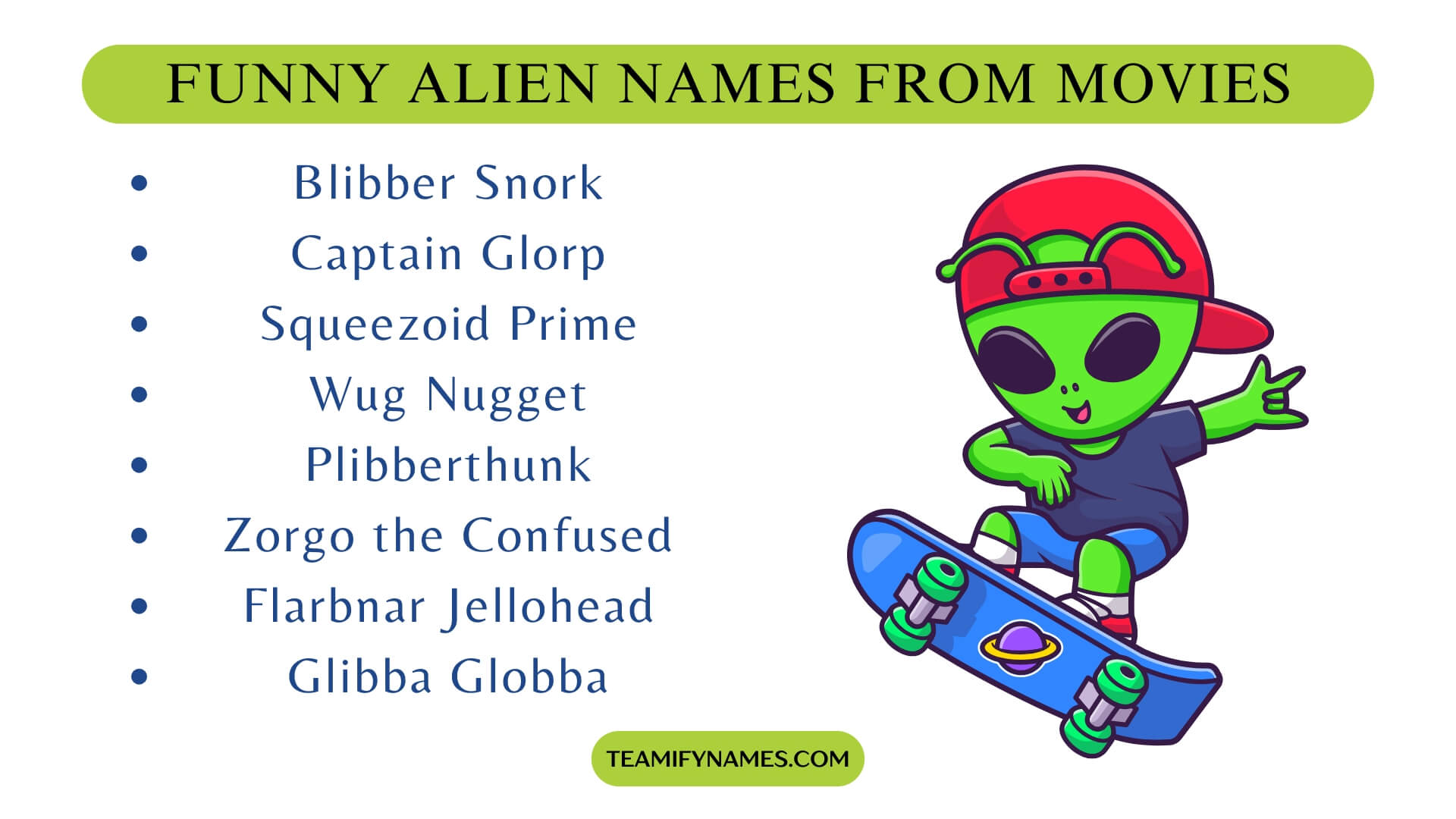 Funny Alien Names from Movies