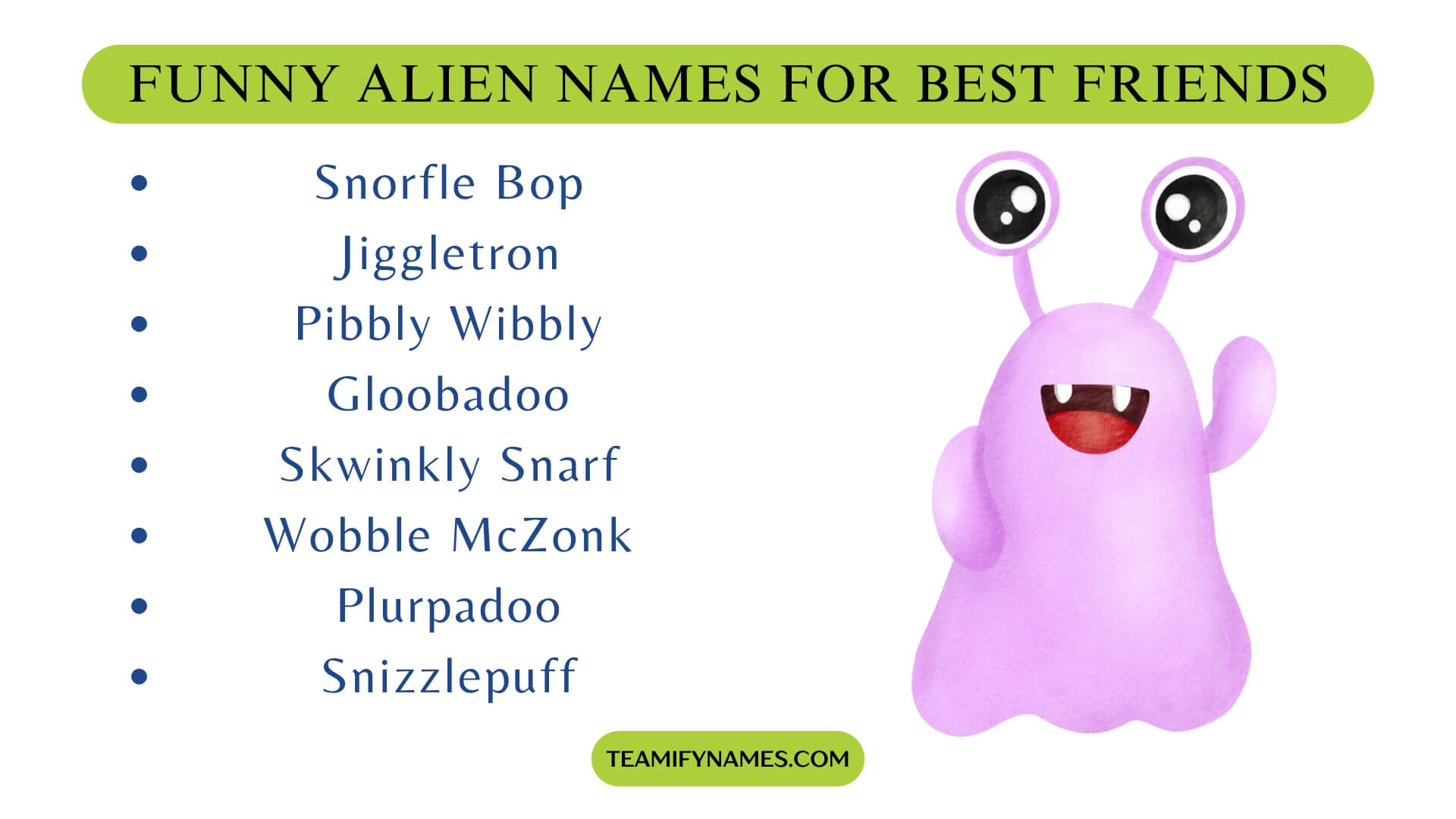 Funny Alien Names for Best Friends
