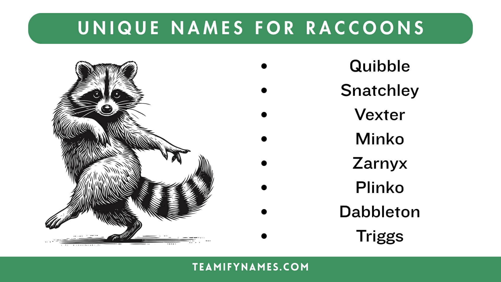 Unique Names For Raccoons
