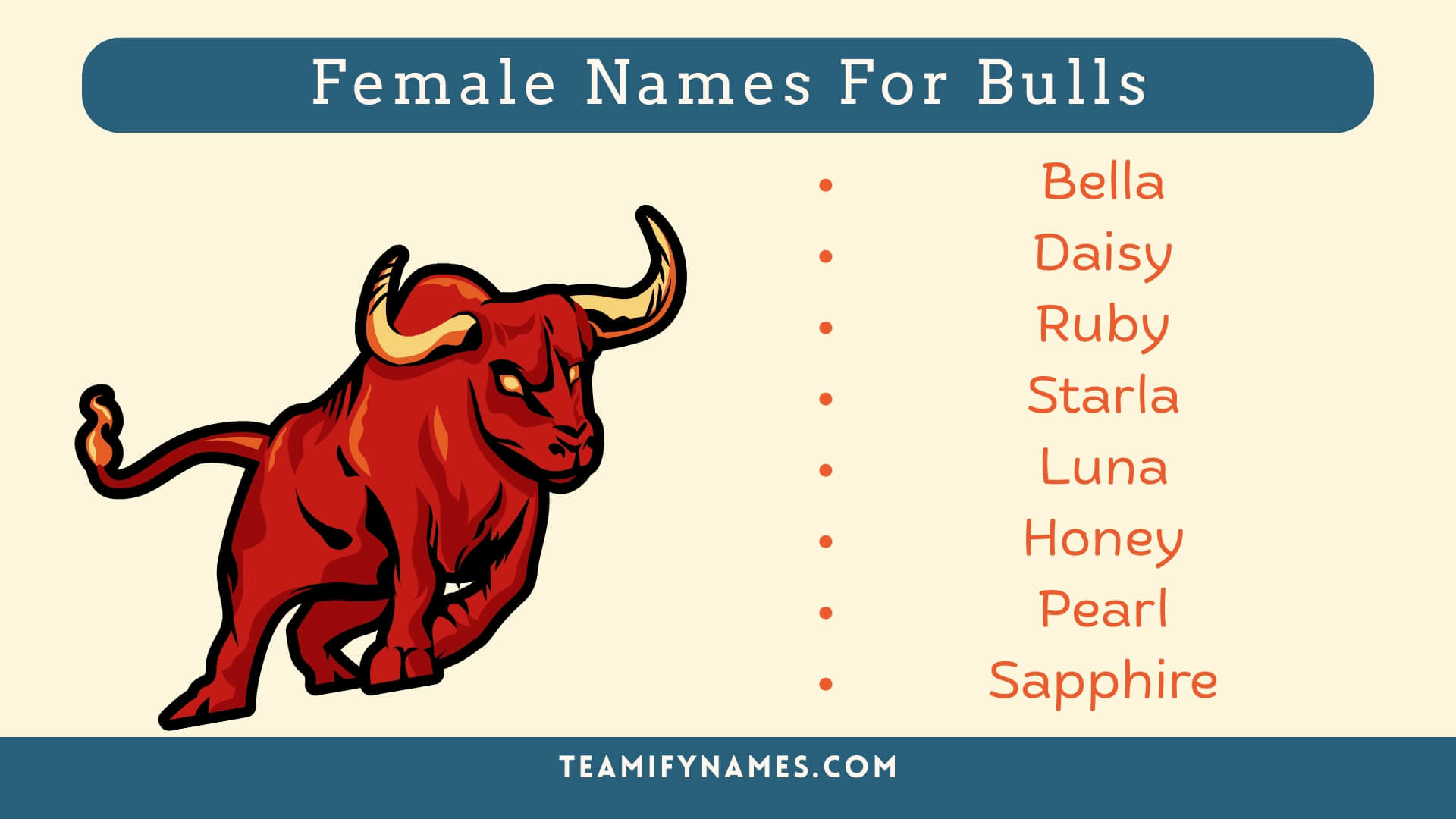Female Names For Bulls