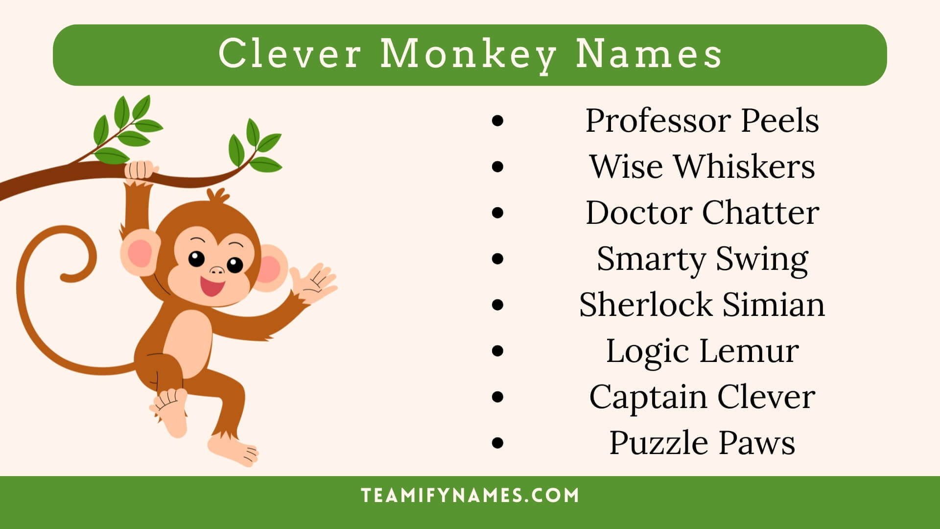Clever Monkey Names