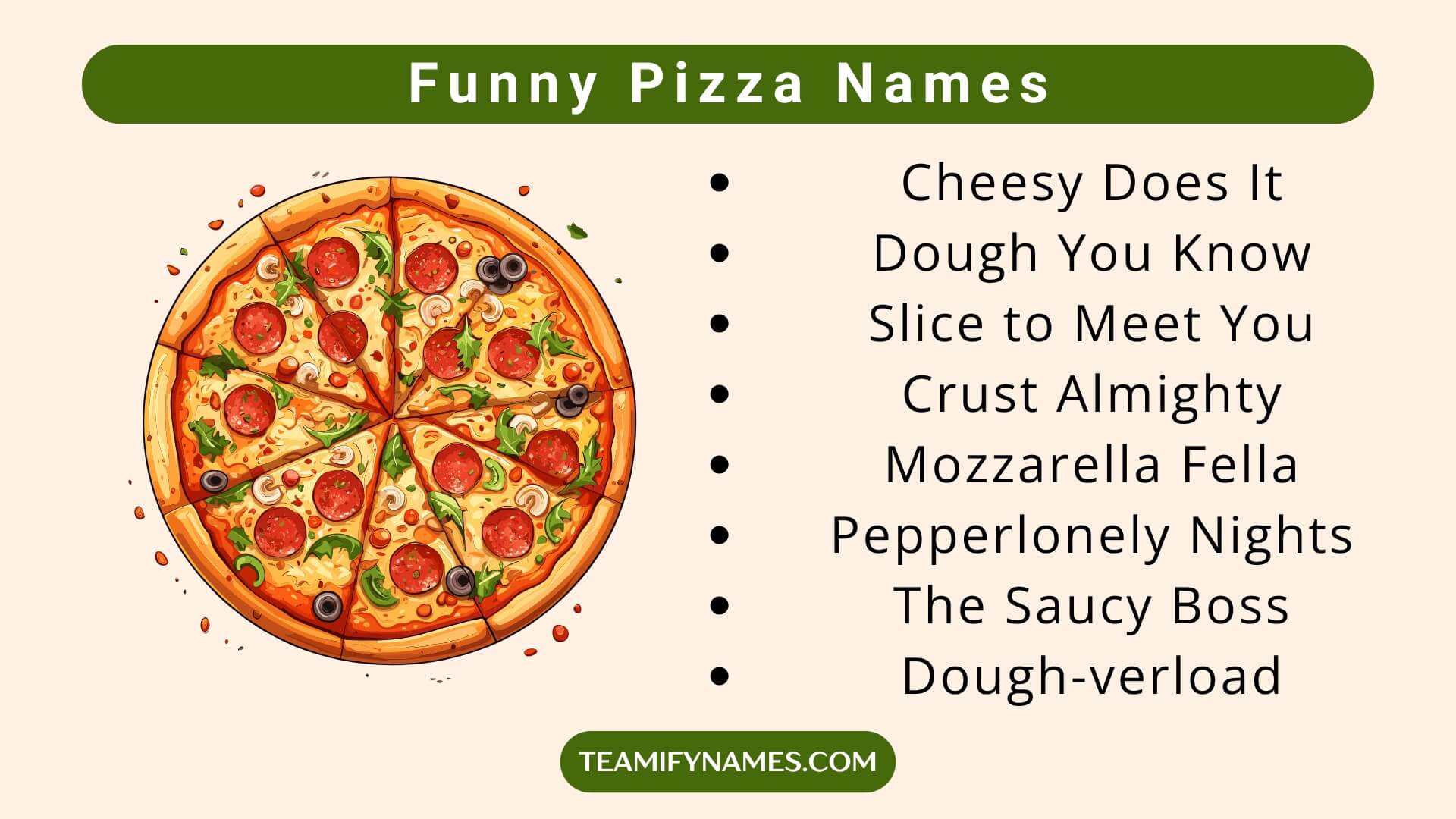 Funny Pizza Names